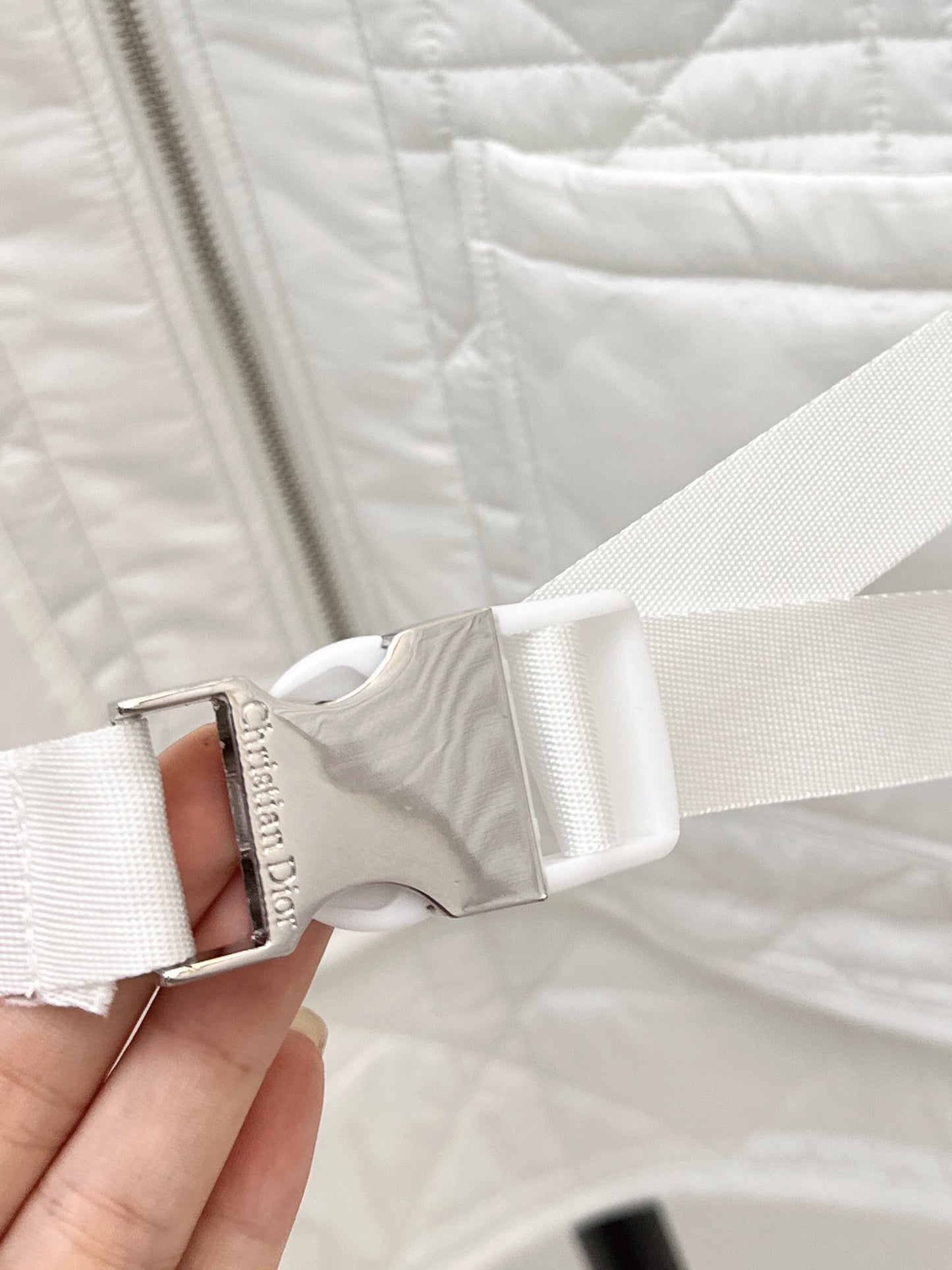 Di 25 New Princess Diana rattan check quilted vest(WHITE/KHAKI/BLACK)