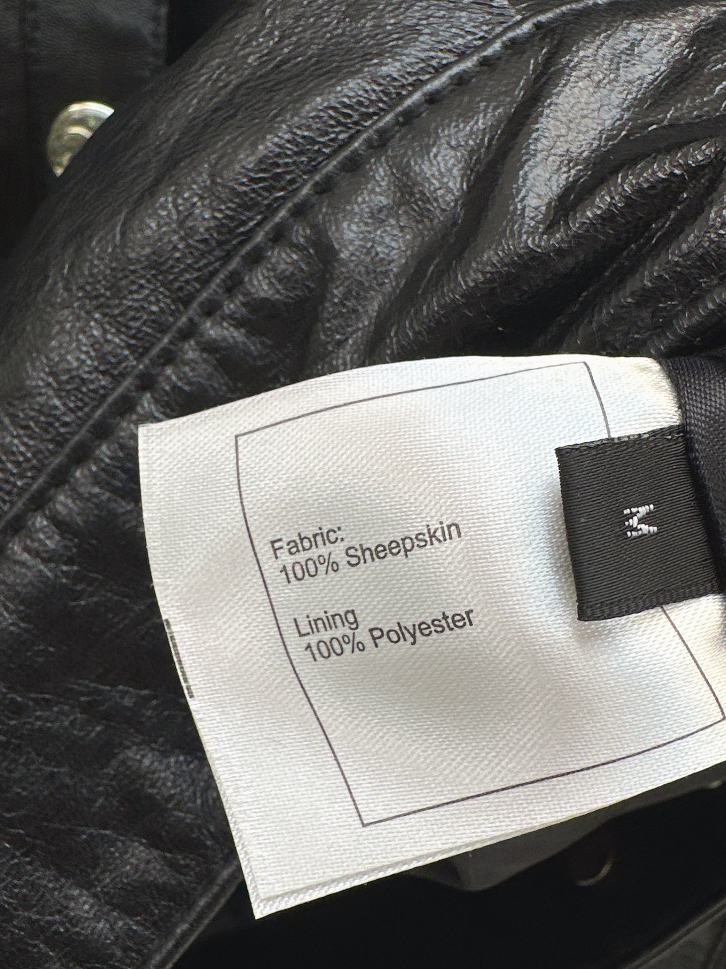 C 25 High-end handmade logo beaded sheepskin jacket(BLACK/BLUE/PINK)