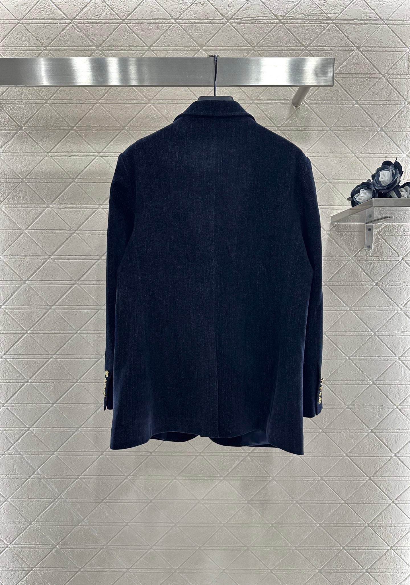 Mi 25 Denim Jacket Pleated Skirt Suit