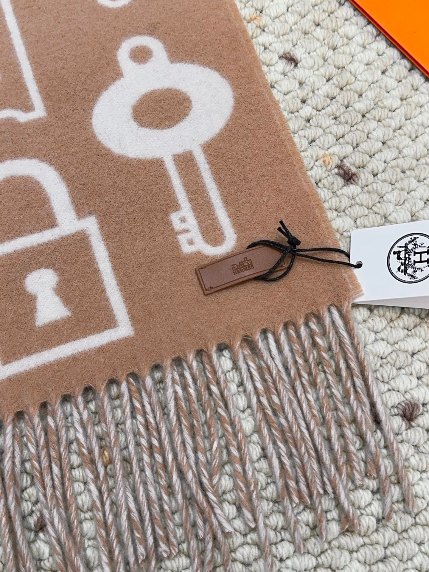 He 25 Key cashmere scarf(BWORN/GREEN/NAVY/GRAY)