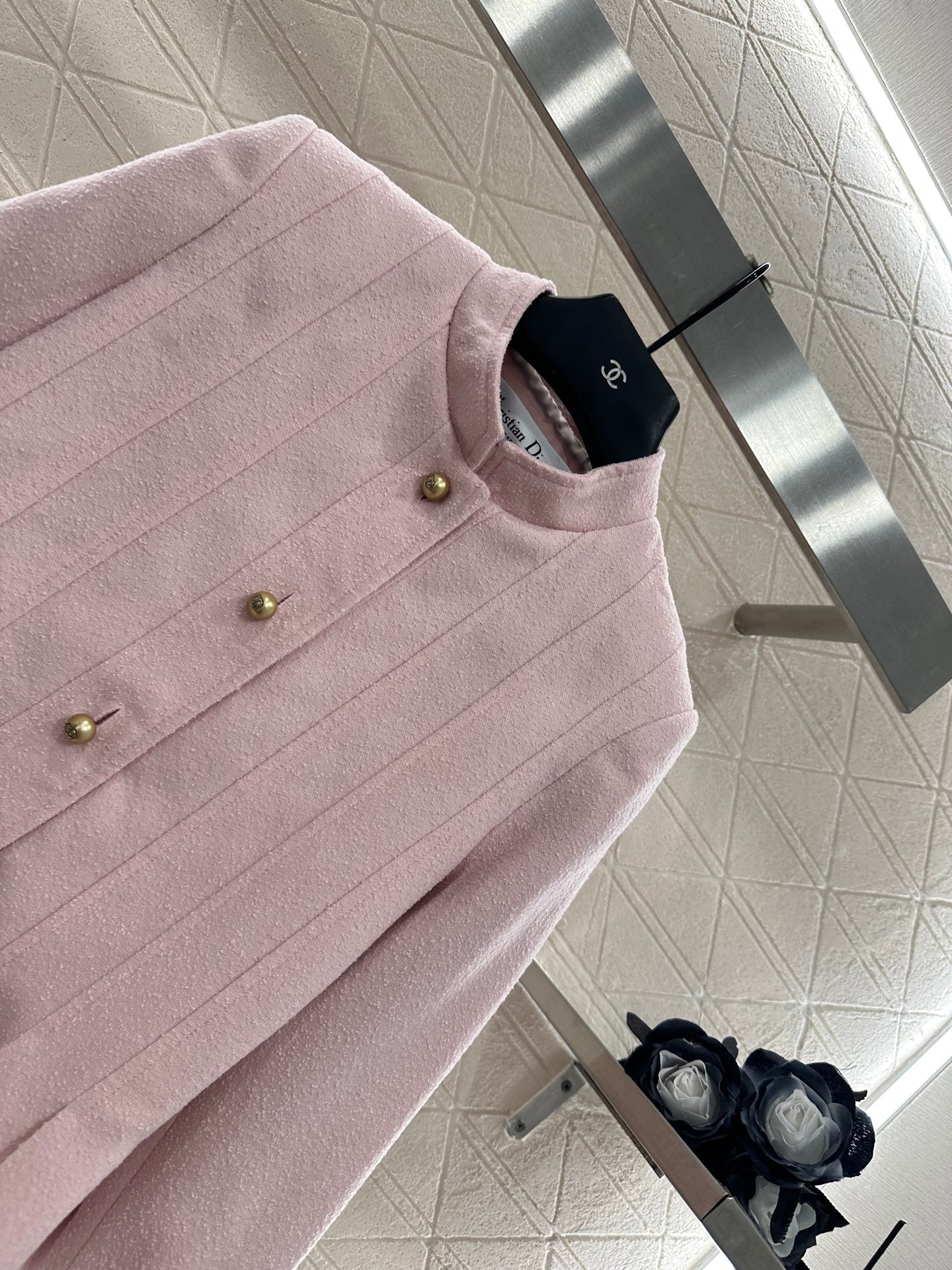 Di 25 Stand up collar lace jacket(PINK/BEIGI)