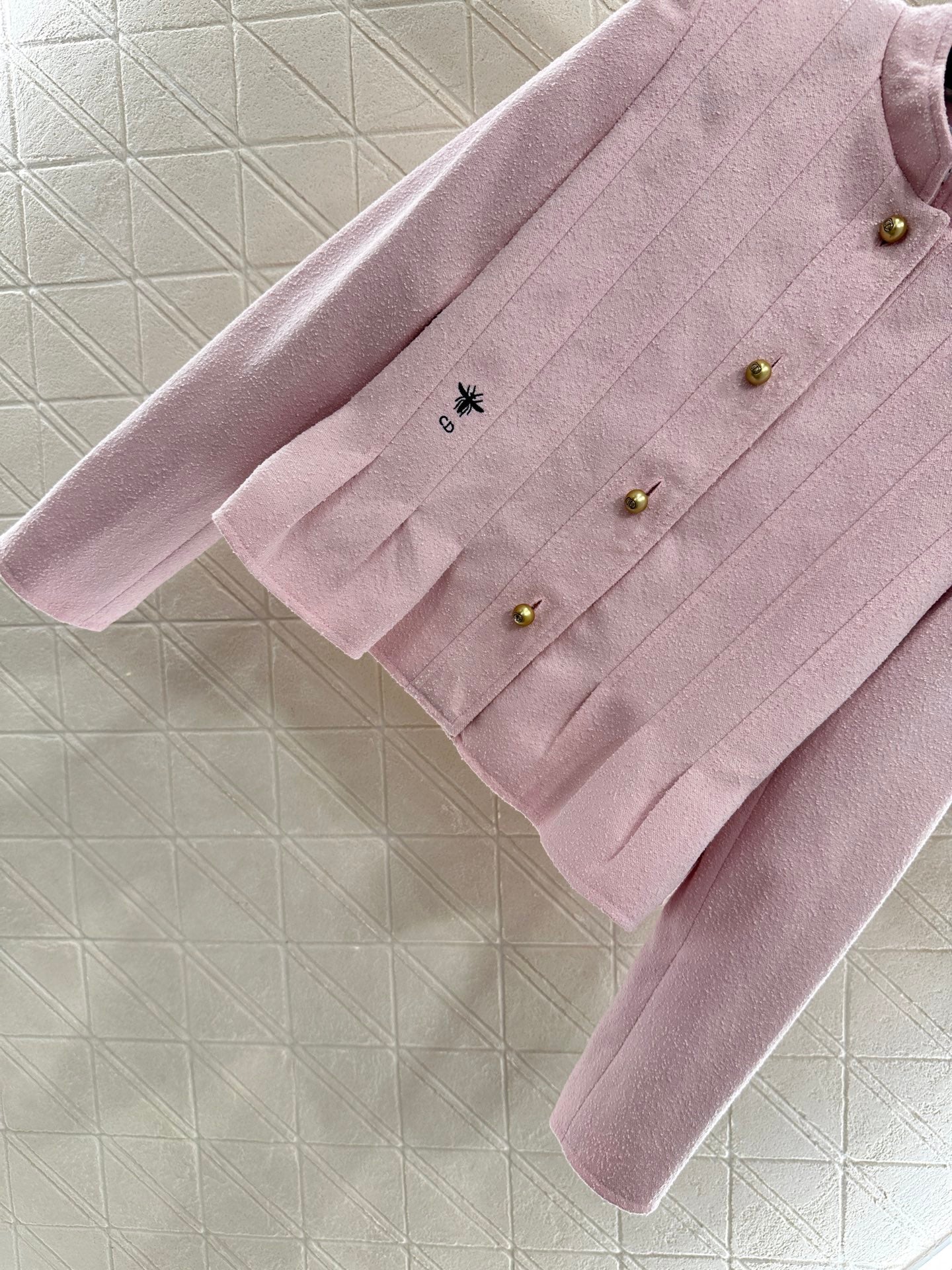 Di 25 Stand up collar lace jacket(PINK/BEIGI)
