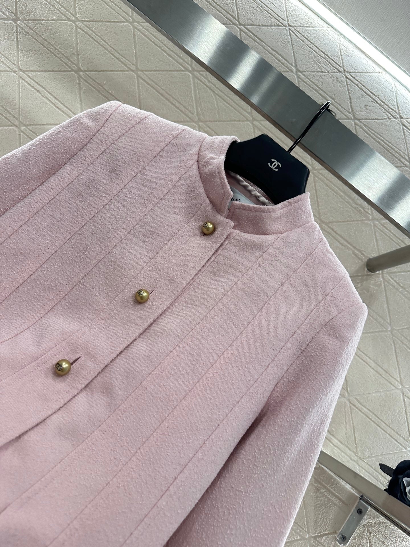 Di 25 Stand up collar lace jacket(PINK/BEIGI)