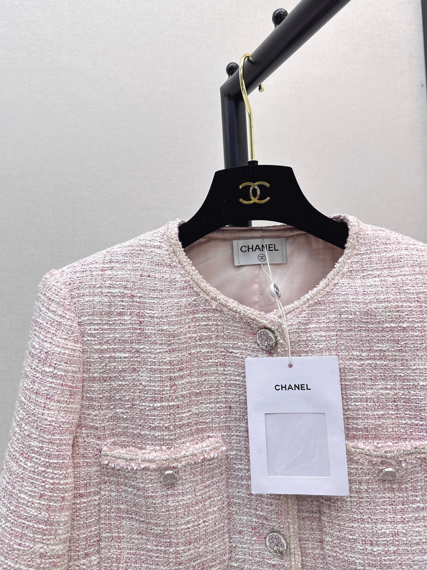 C 25 Pink ladylike woven jacket