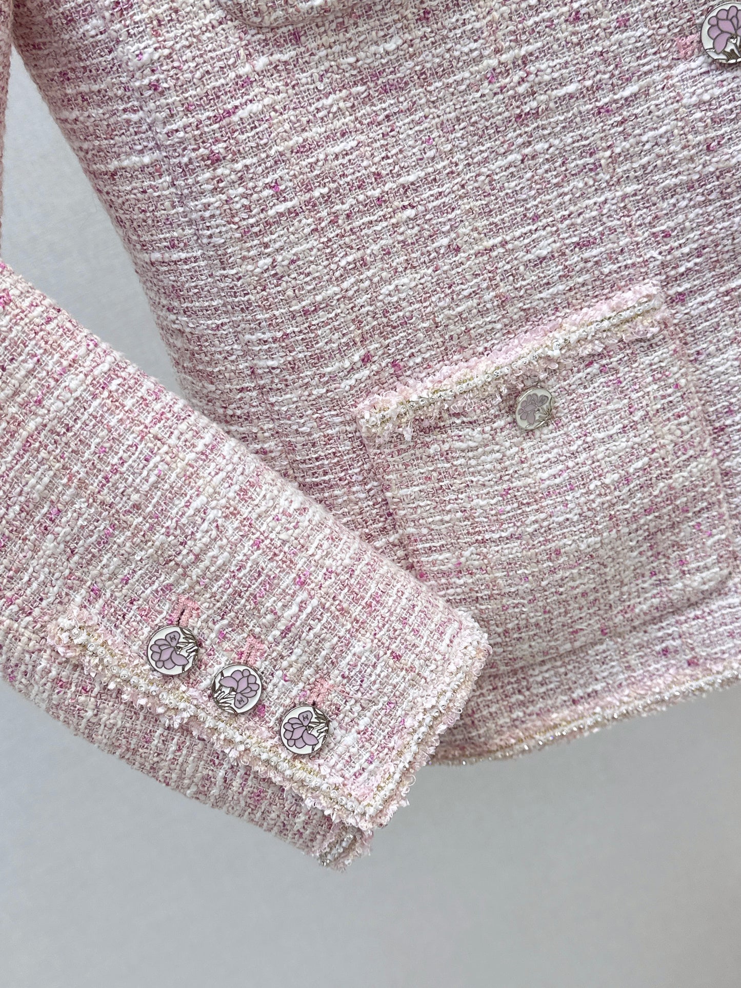 C 25 Pink ladylike woven jacket