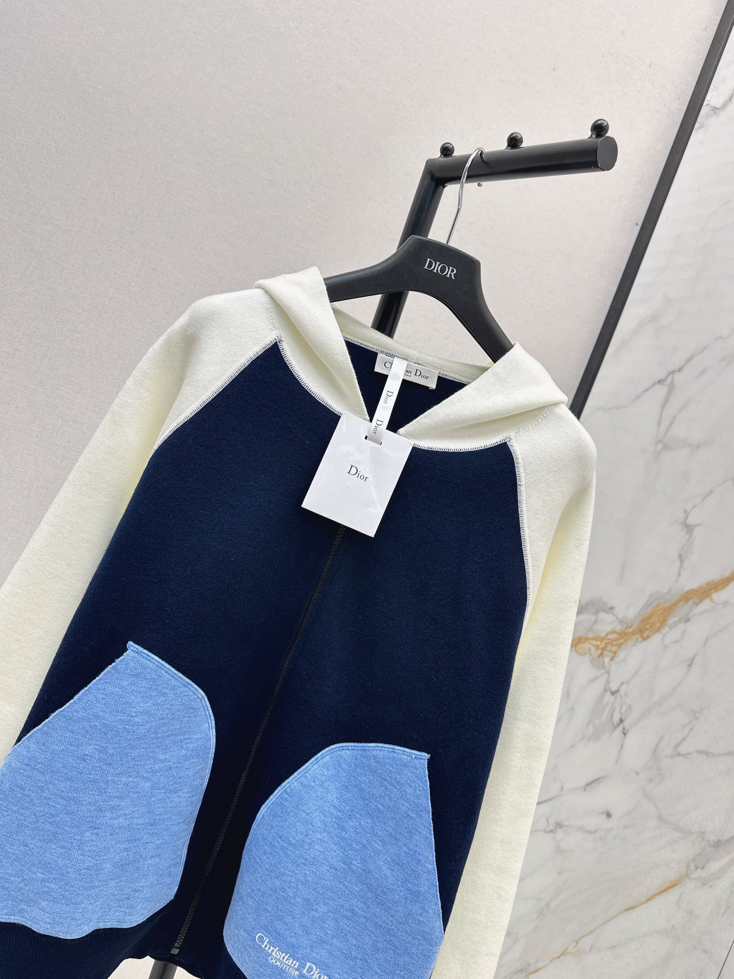 Di 25 Classic Baseball Jersey Knit Hooded Jacket