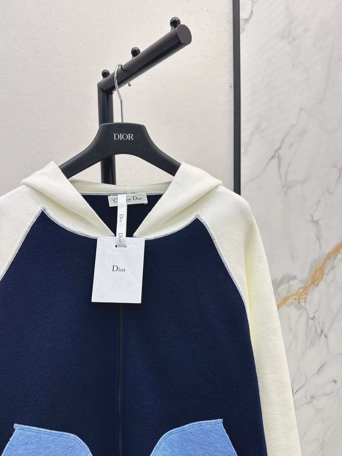Di 25 Classic Baseball Jersey Knit Hooded Jacket