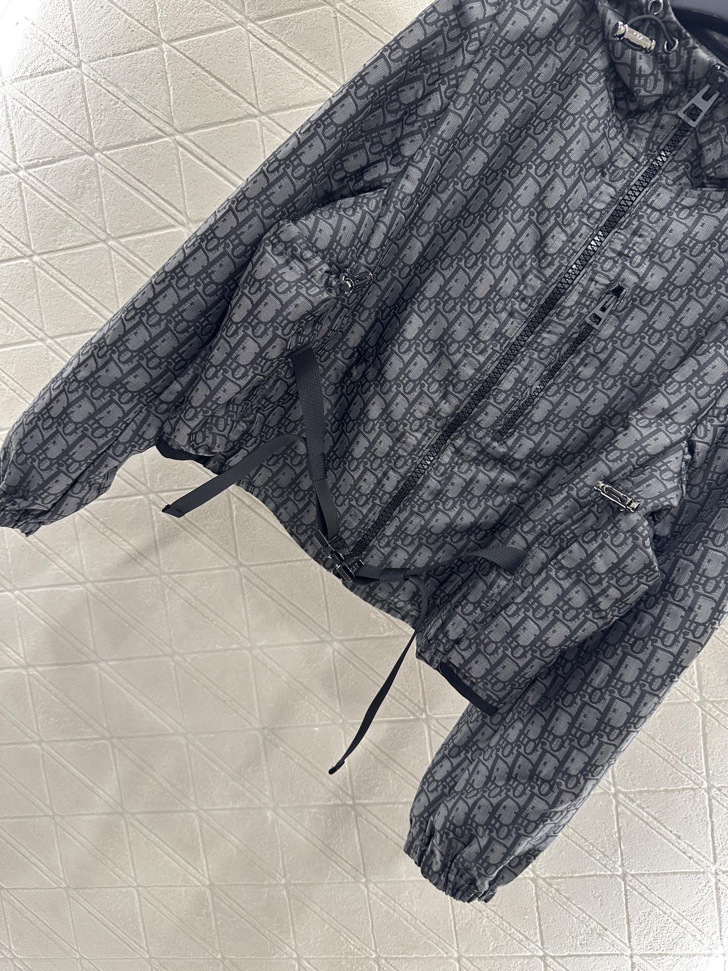 Di 25 Jacquard assault belt buckle jacket+pants set