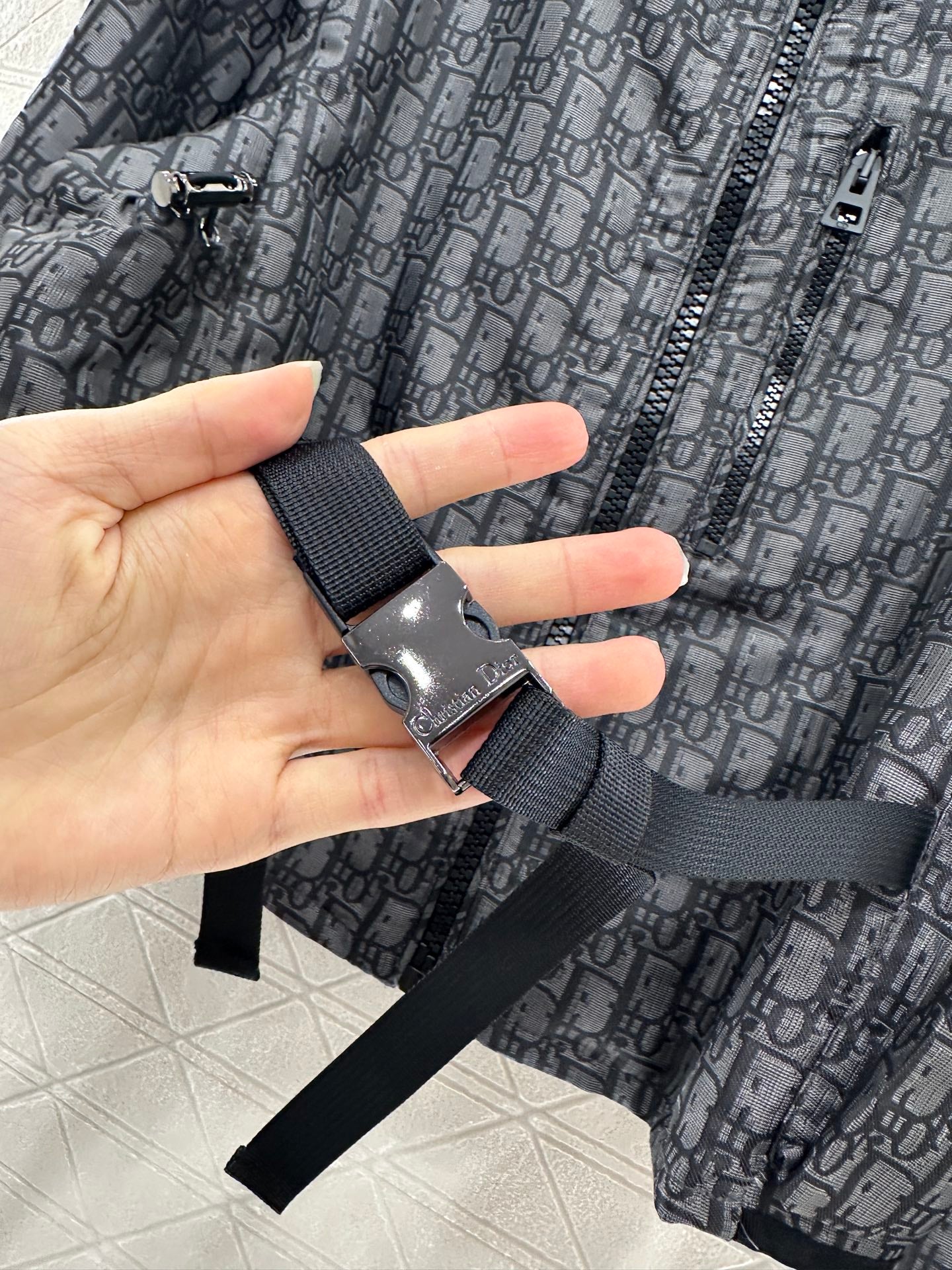 Di 25 Jacquard assault belt buckle jacket+pants set
