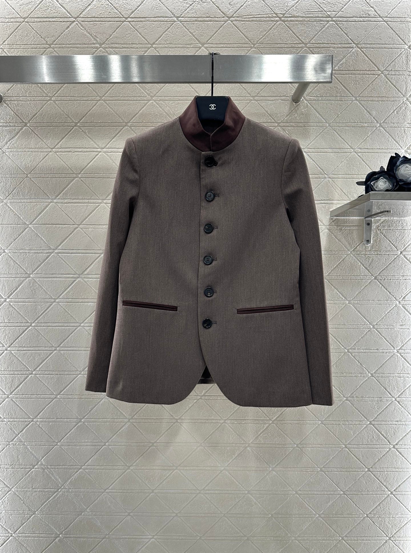Di 25 Suit jacket+mid length pleated skirt set