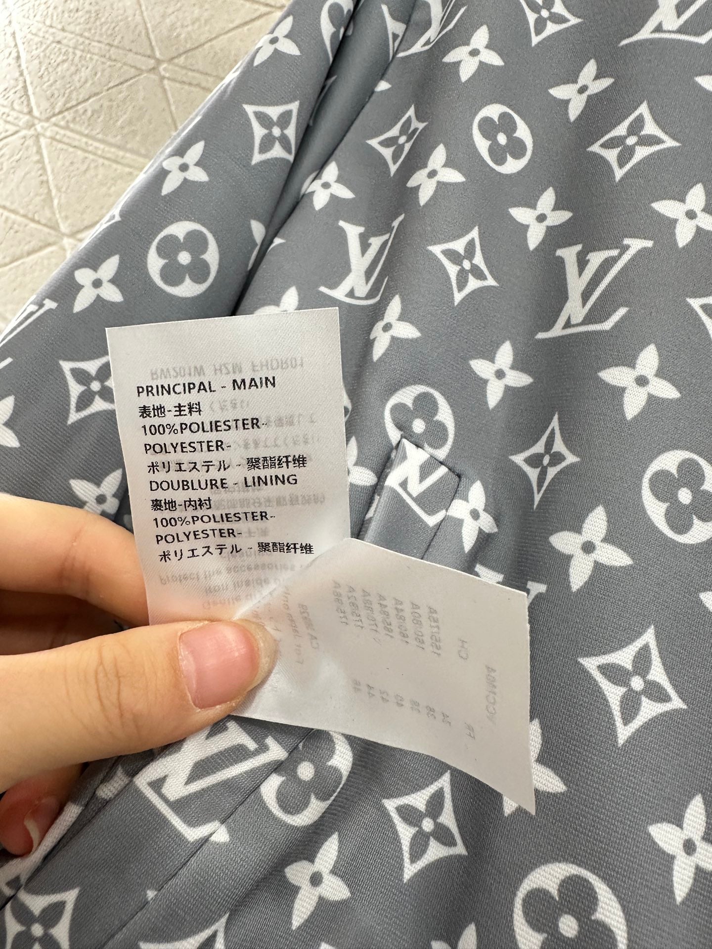 L 25 Double sided hooded jacket+pants set(BLKAC/GRAY)