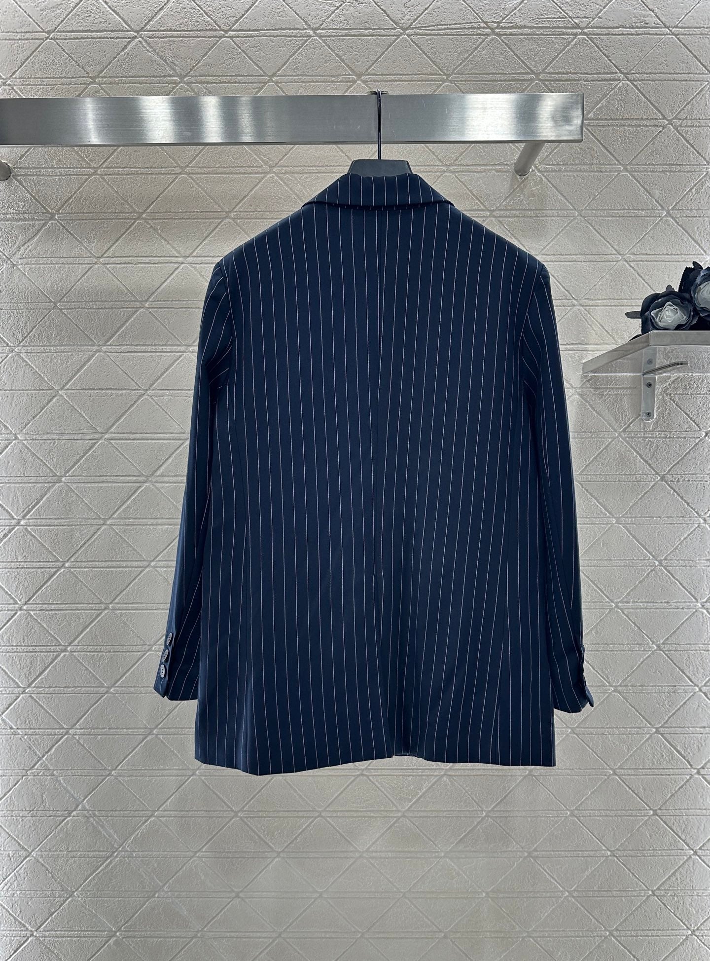 Mi 25 Silhouette striped suit jacket+pants set