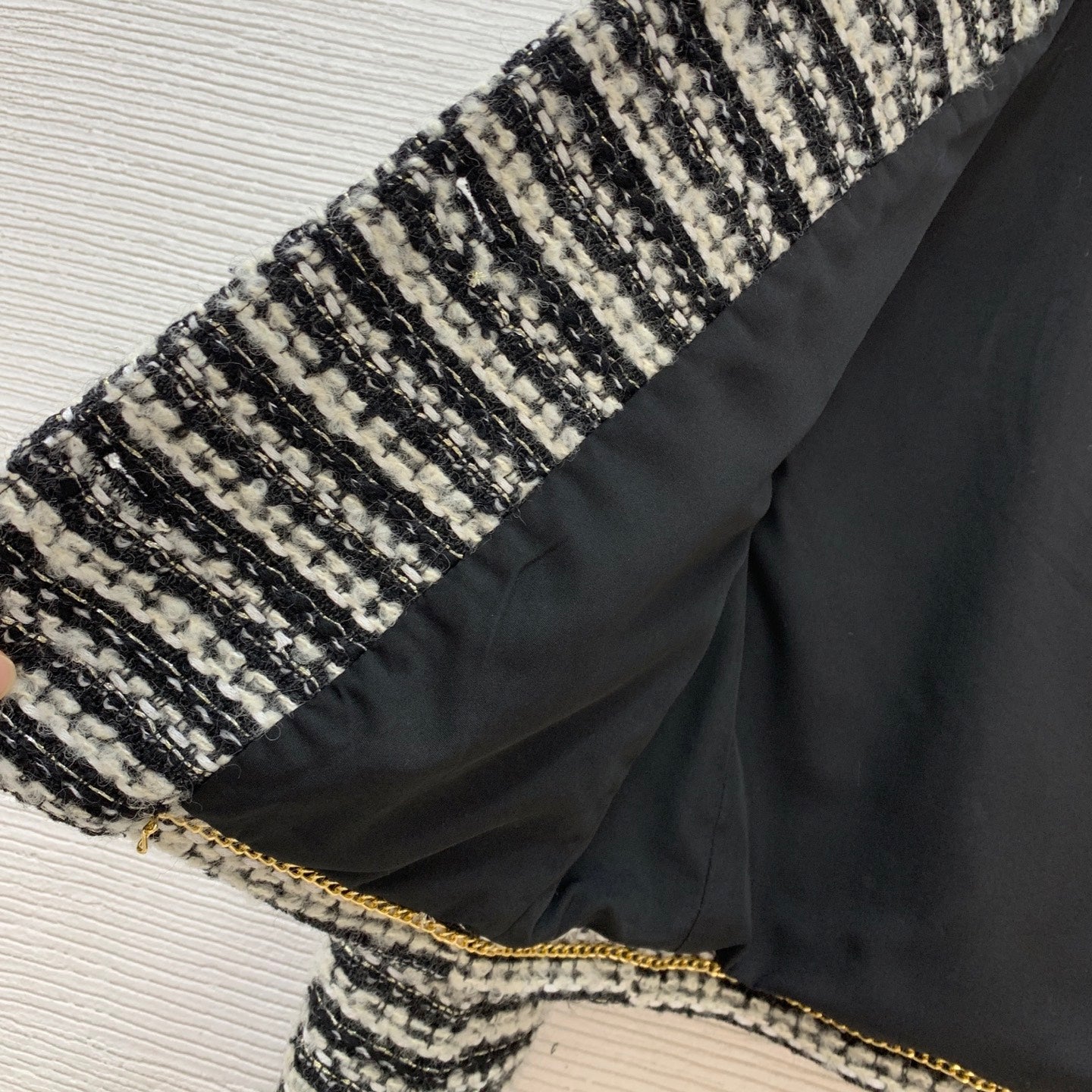 C 25 Wool blend velvet short jacket
