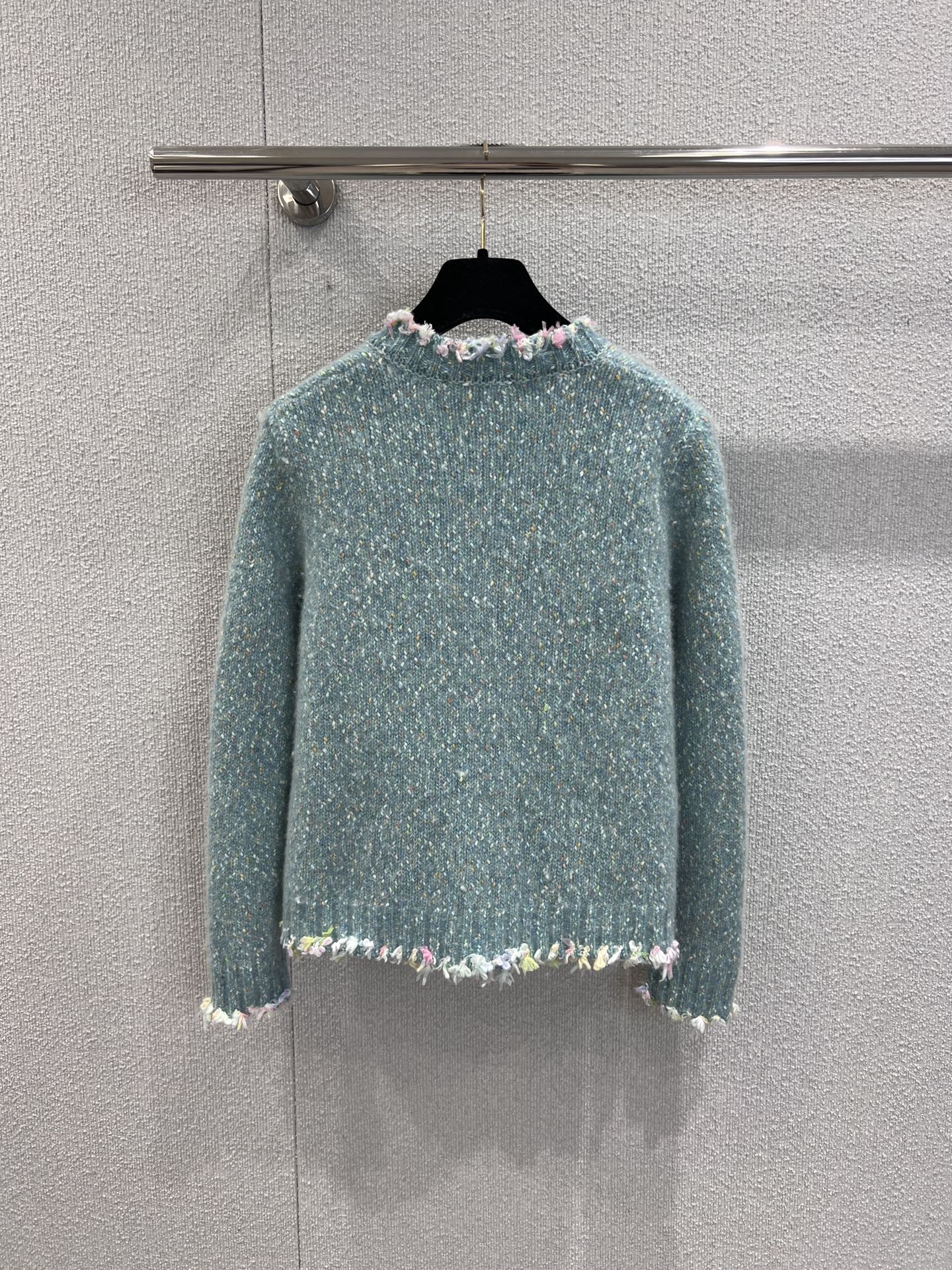 C 25B new light blue cashmere cardigan (high-end handmade workshop series)