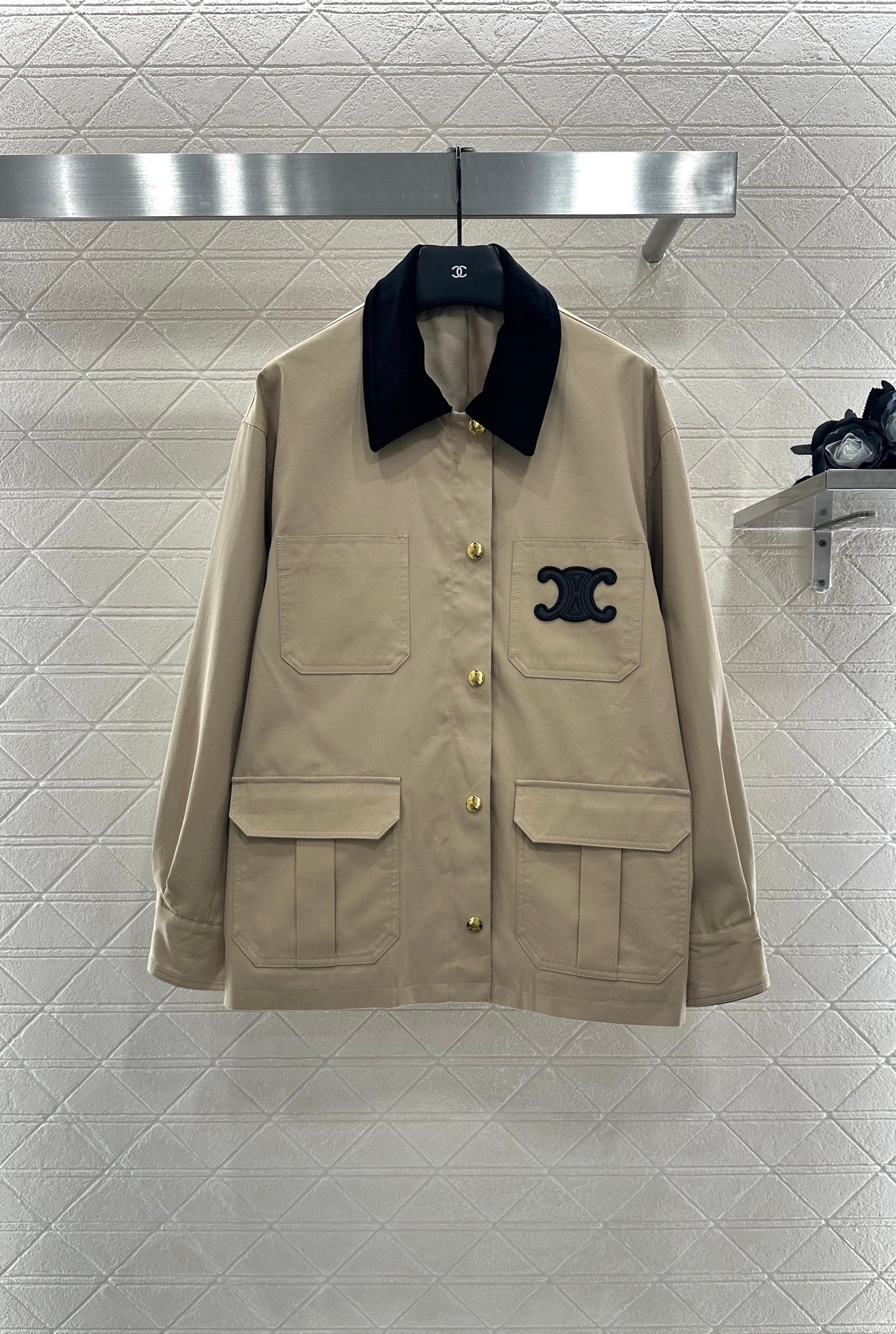 Ce 25 Corduroy collar jacket(KHAKI/BLACK)