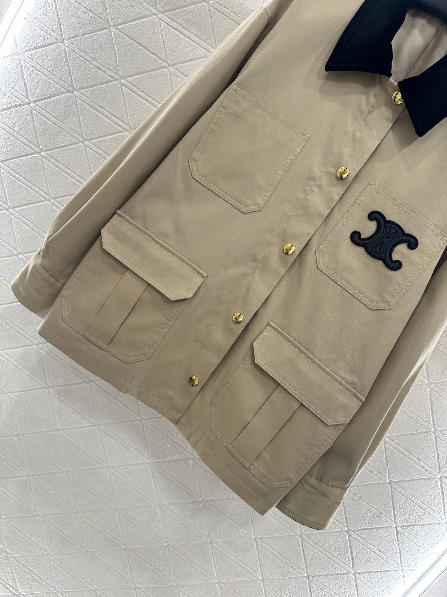 Ce 25 Corduroy collar jacket(KHAKI/BLACK)