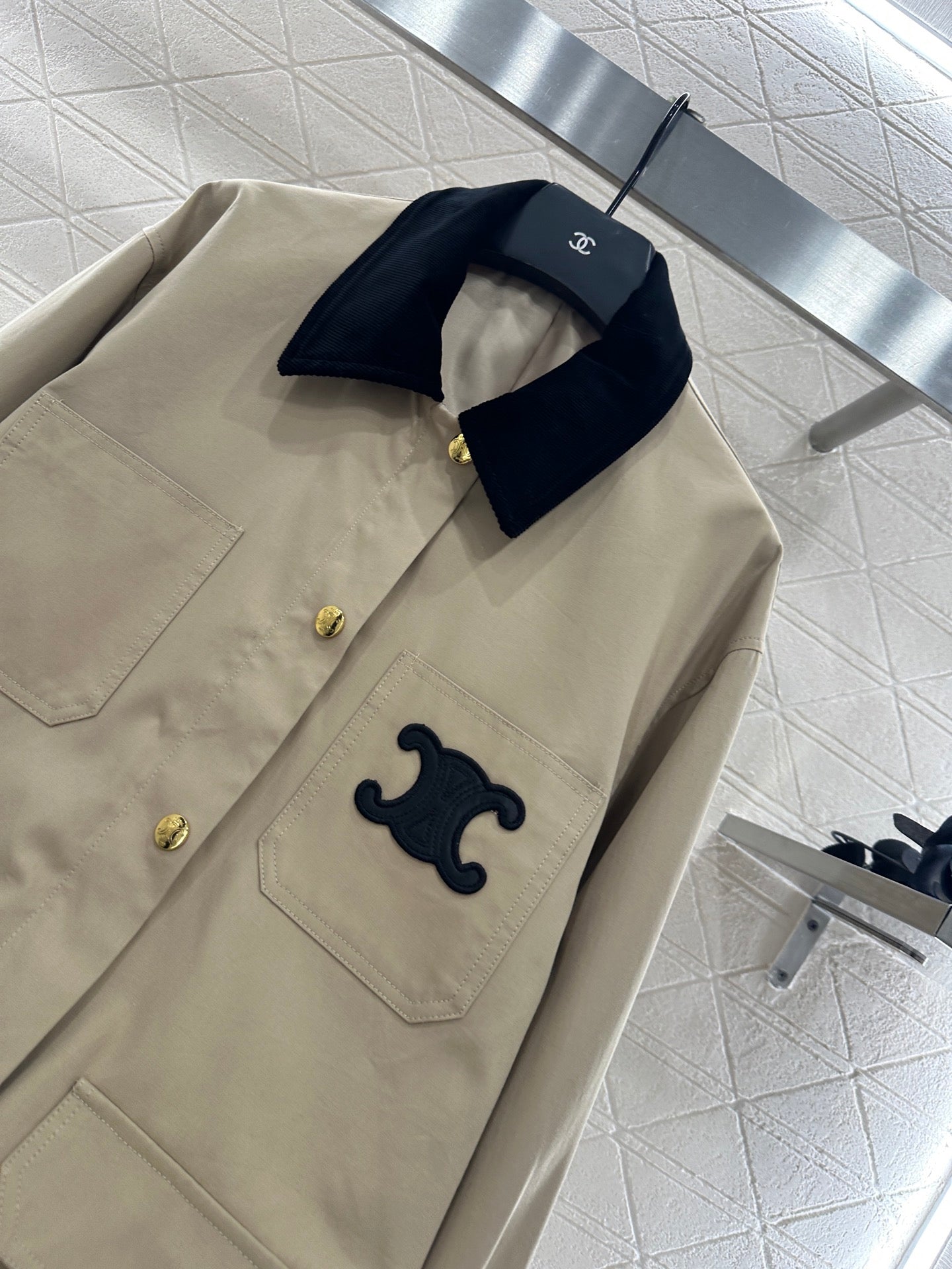 Ce 25 Corduroy collar jacket(KHAKI/BLACK)