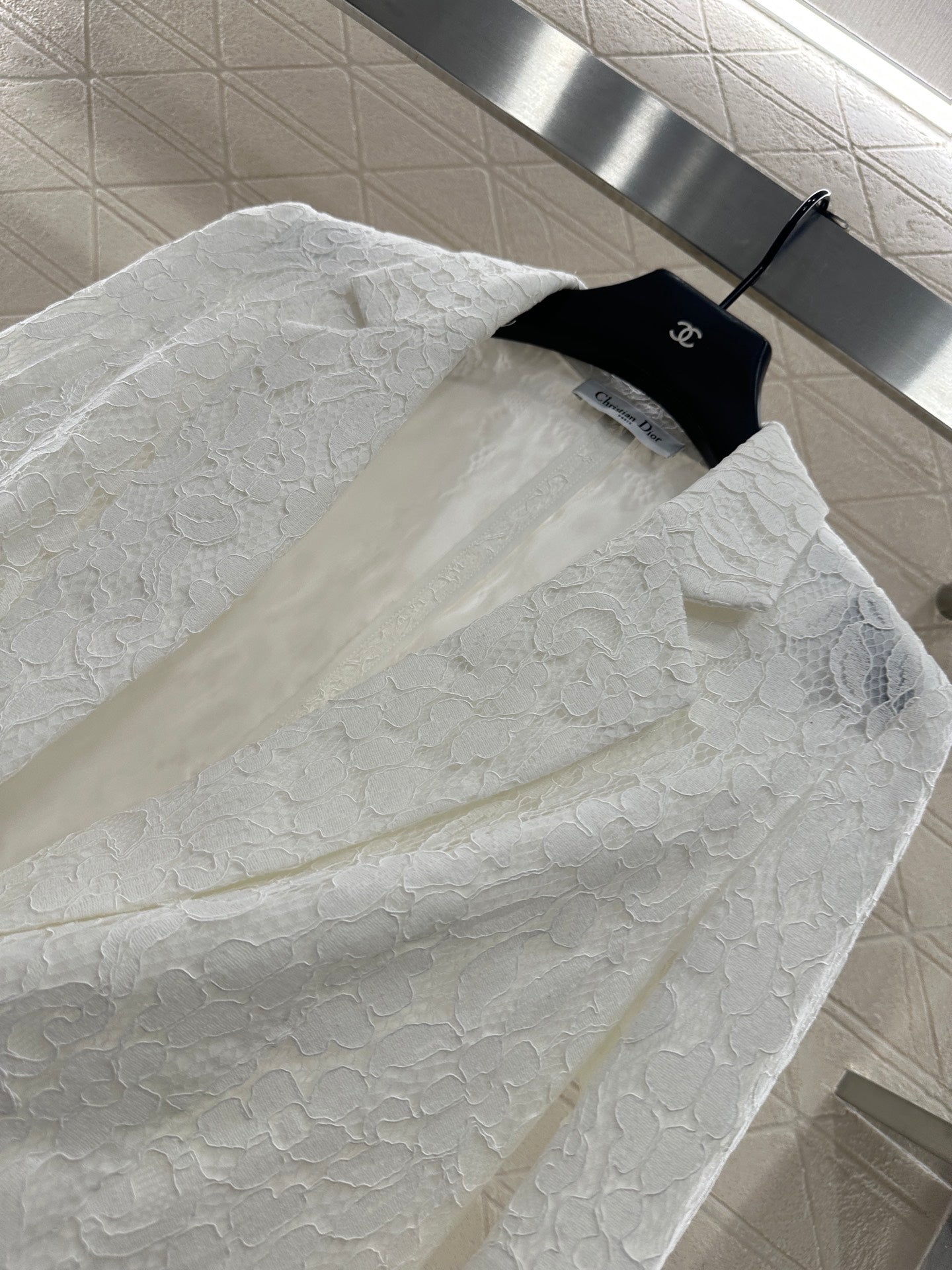 Di 25 embroidered lapel blazer