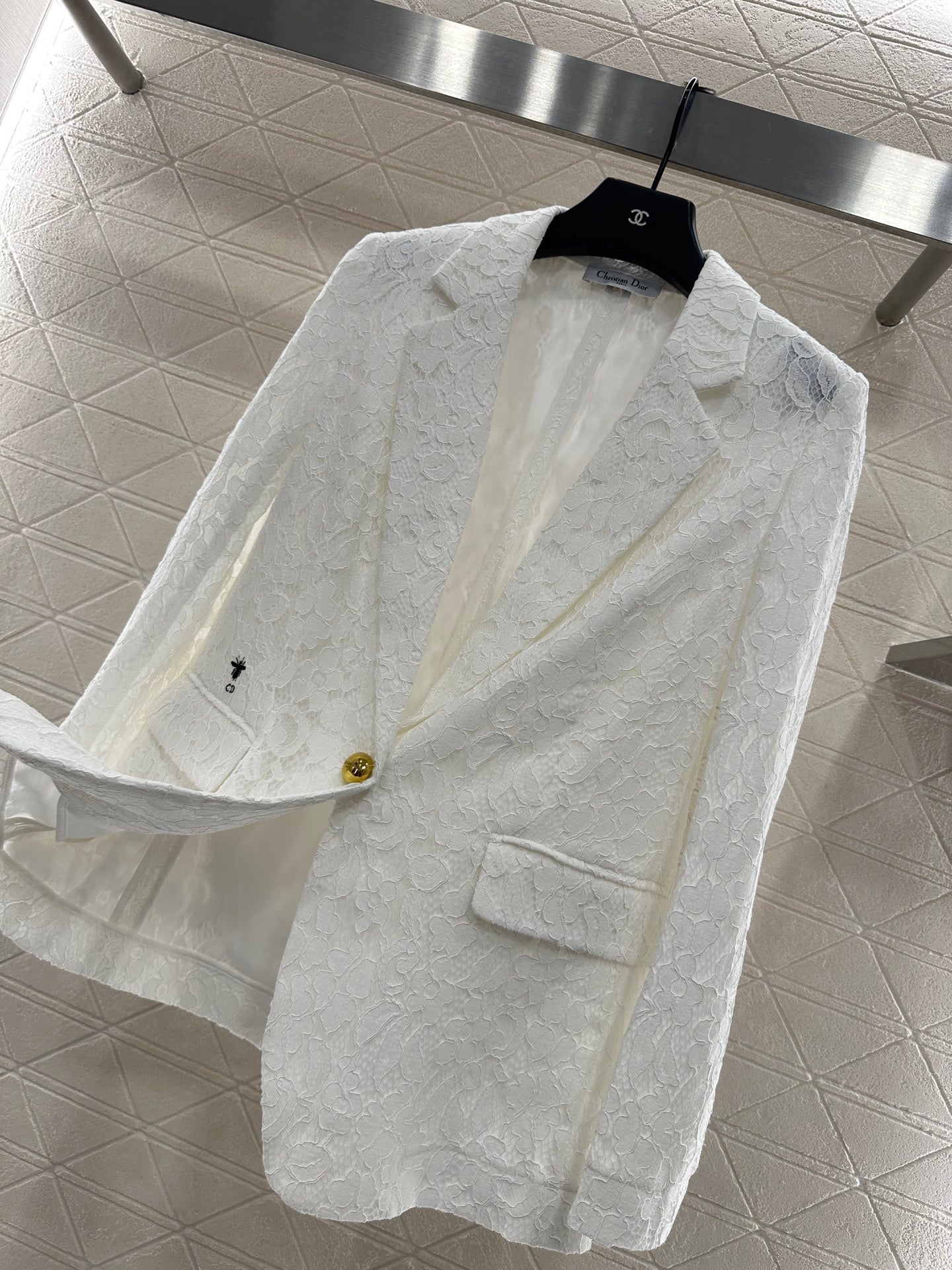 Di 25 embroidered lapel blazer