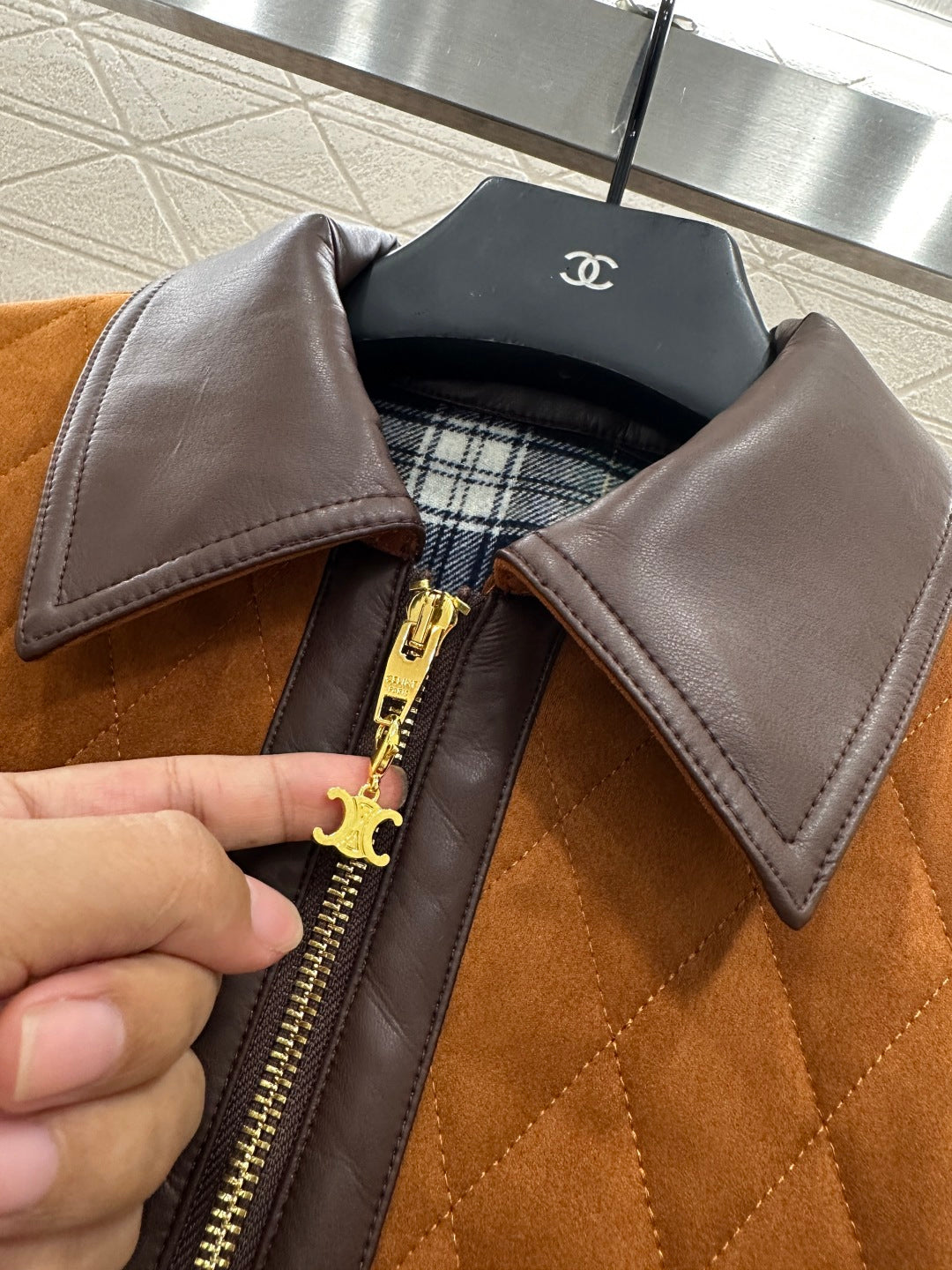 Ce 25 Cotton jacket and suede jacket