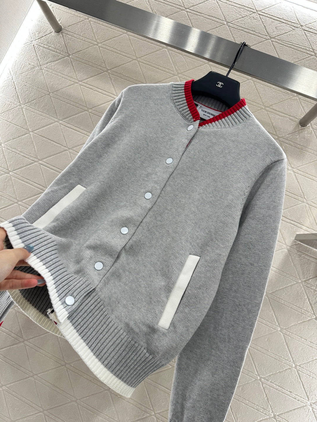Th 25 Baseball Knitted Jacket
