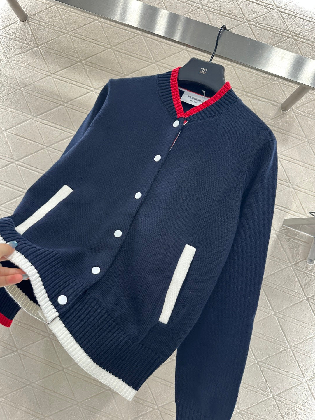 Th 25 Baseball Knitted Jacket