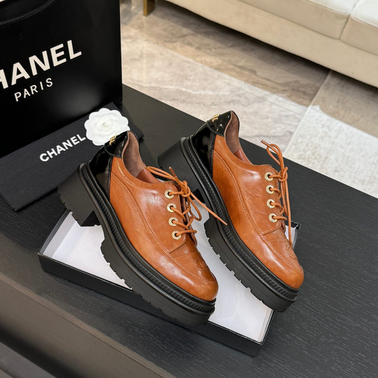 C 24 New thick soled sponge cake, casual, loafers(BROWN/BLACK/BEIGI)