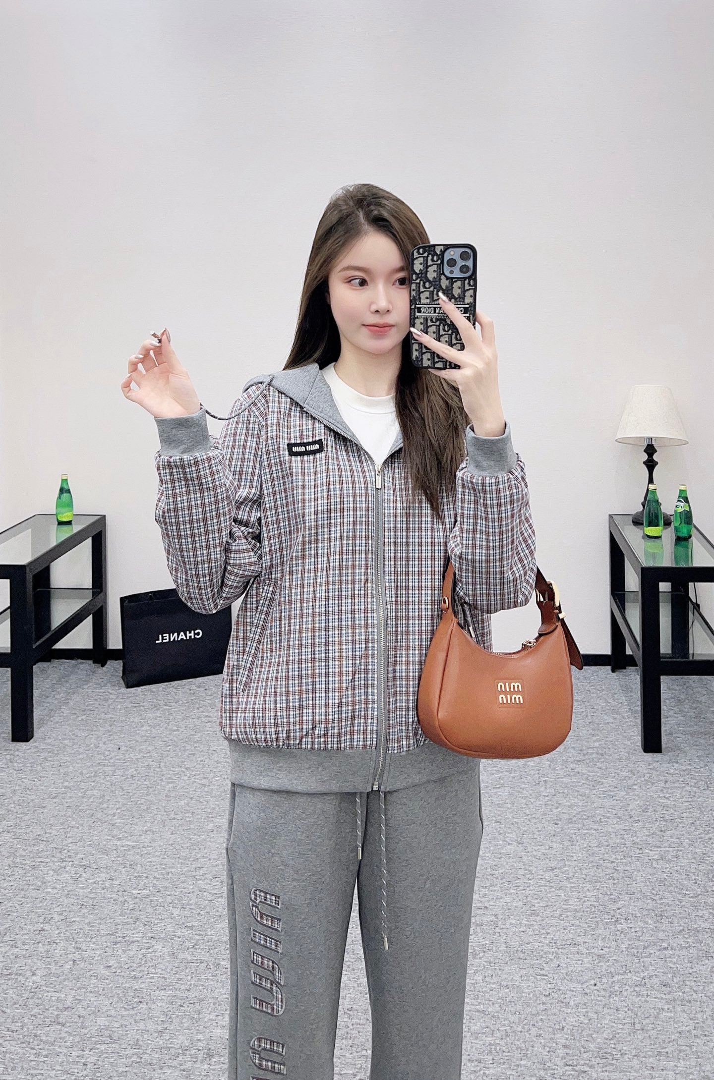 Mi 25 Double sided hooded jacket+long pants pure cotton set