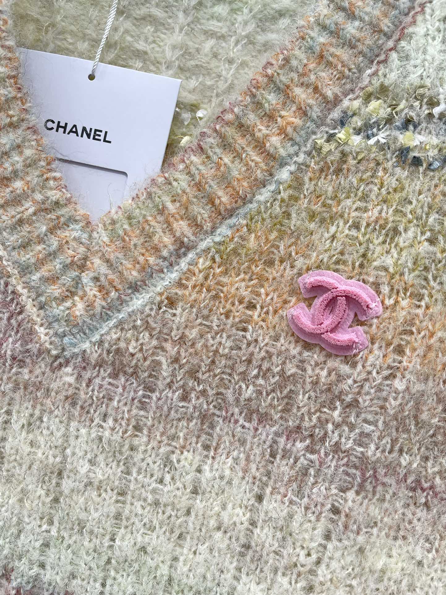C 25 Gradient mohair vest