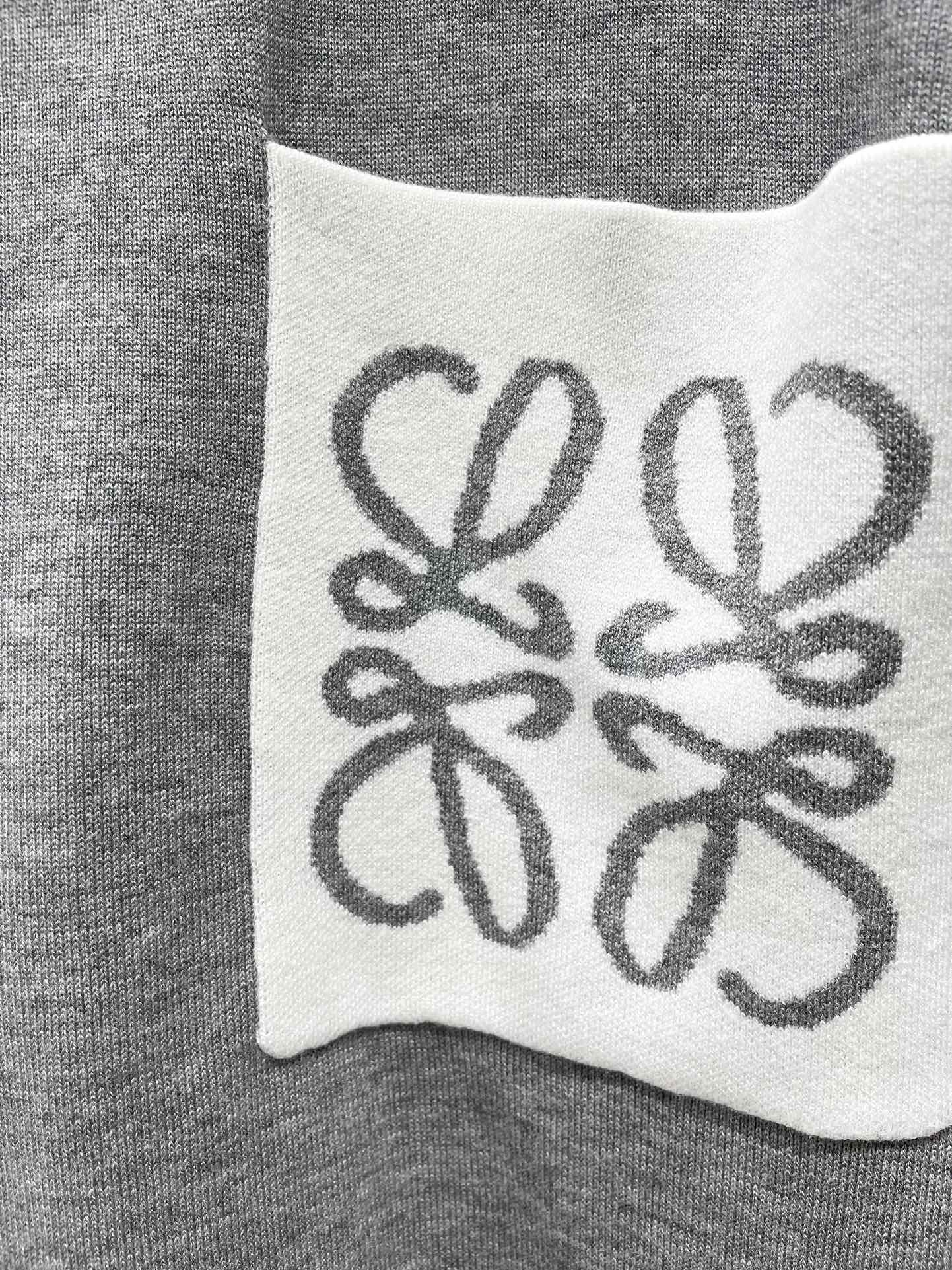 Lo 25 New Loose Cotton Blend Puzzle Pocket Knit wool Sweater