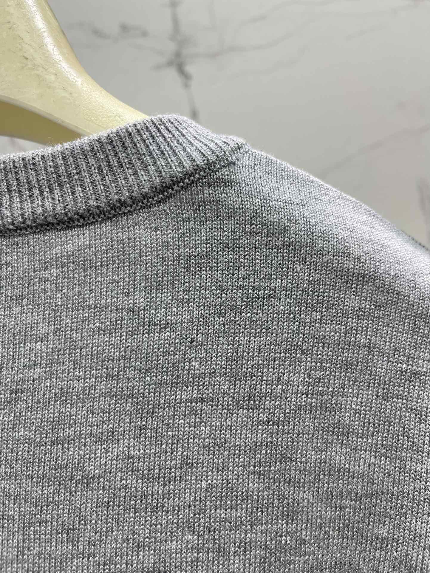 Lo 25 New Loose Cotton Blend Puzzle Pocket Knit wool Sweater