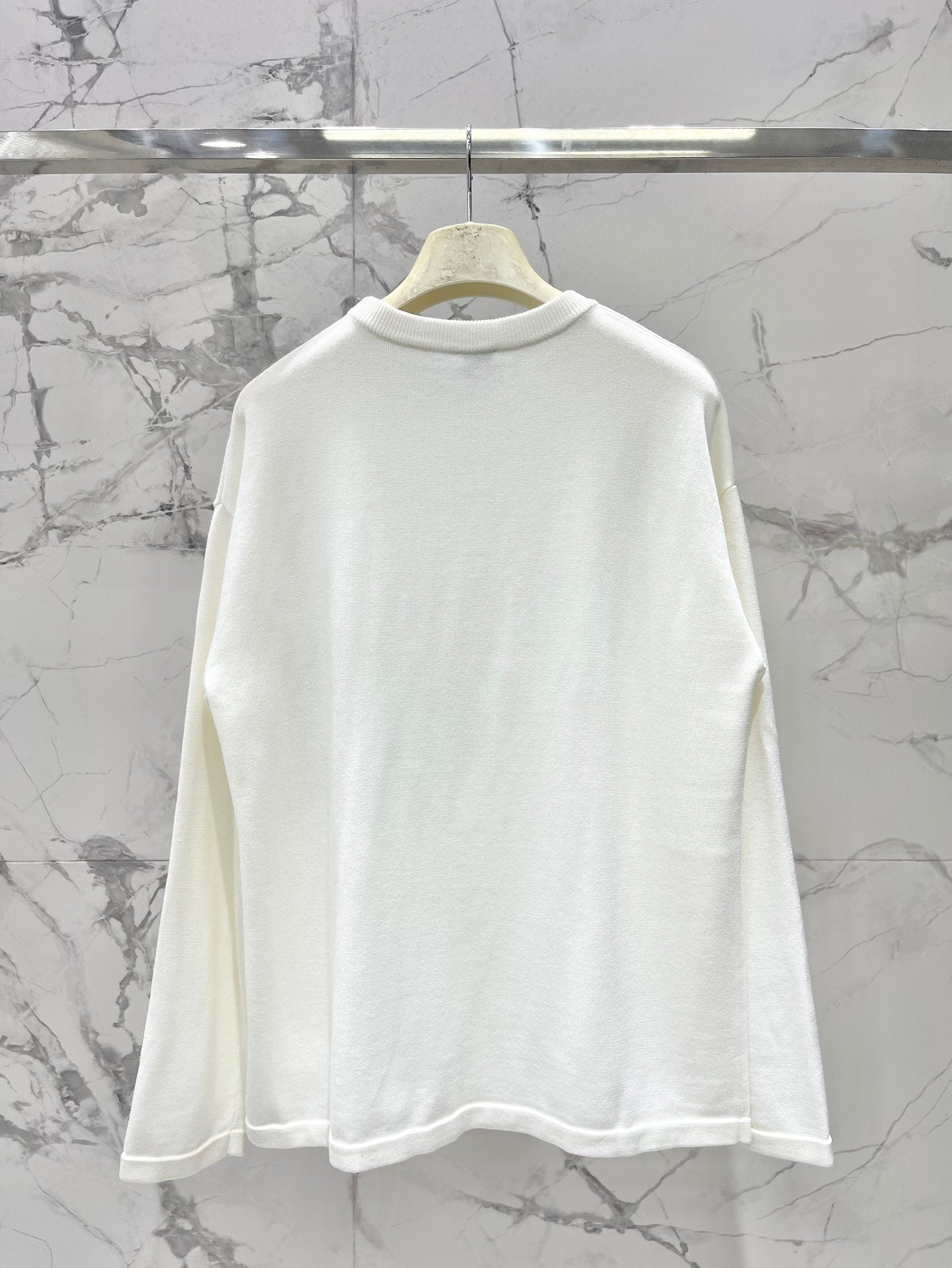 Lo 25 New Loose Cotton Blend Puzzle Pocket Knit wool Sweater