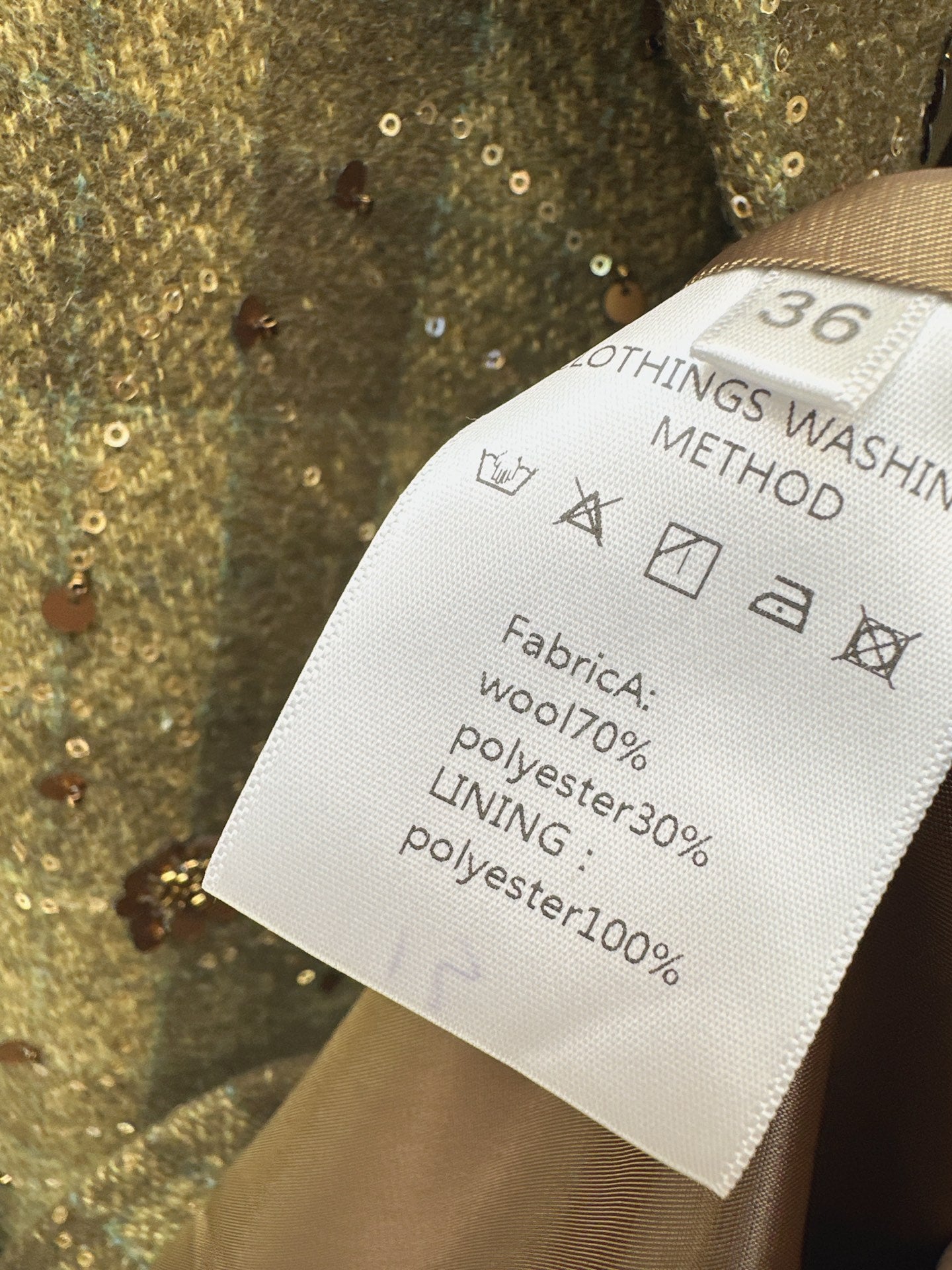 Mi 25 Plaid Series Beaded Sequin Fanl Jacket