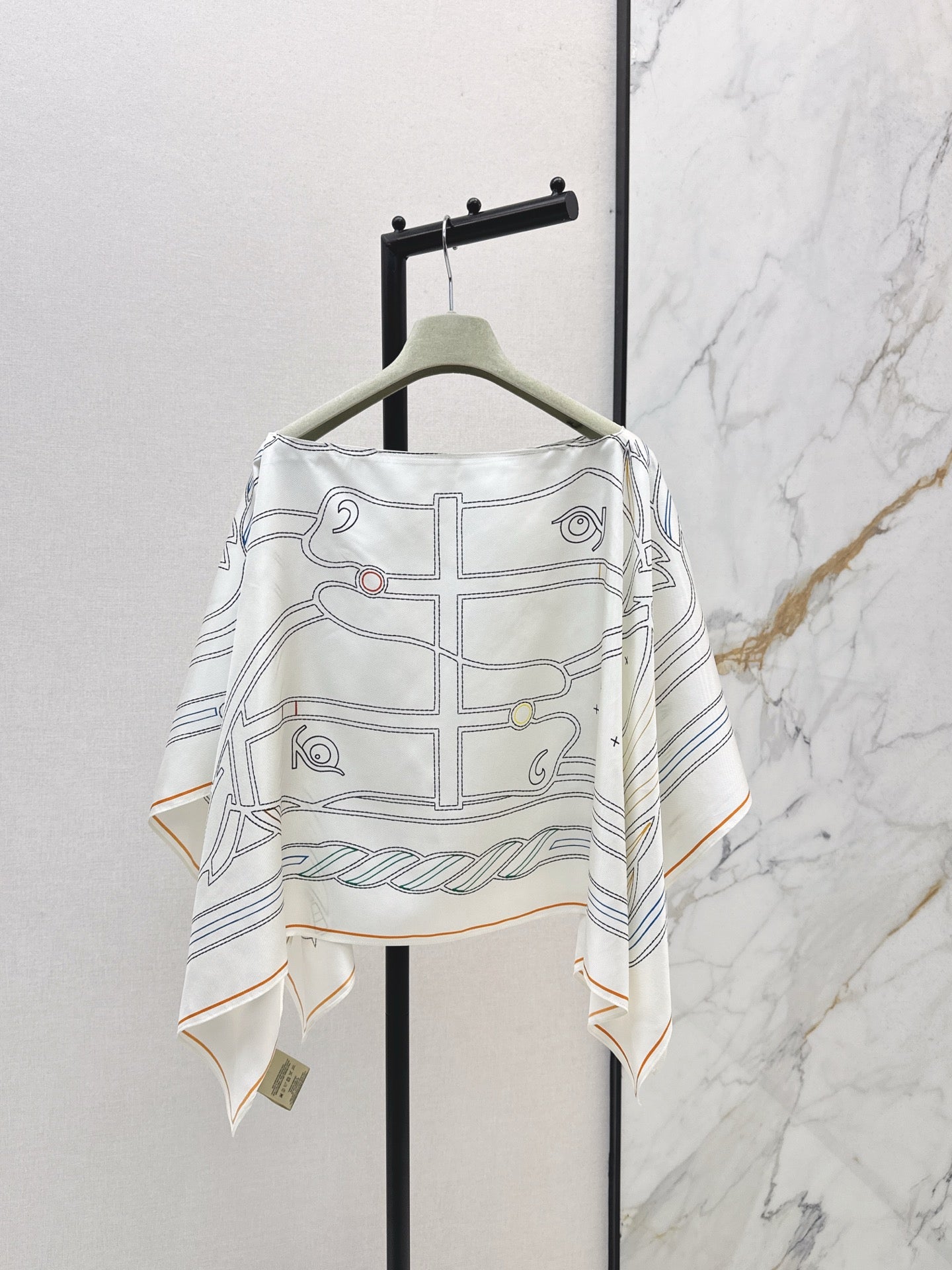 He 25 New style flower silk scarf cape shawl cover