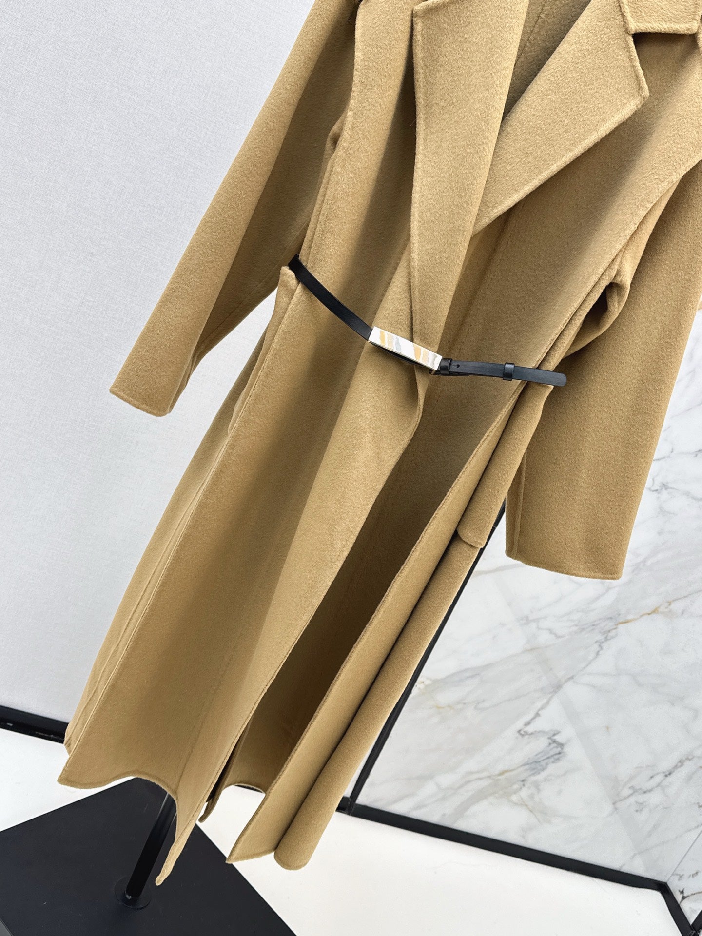 Max 25 New lapel double-sided two-color wool coat (KHAKI/BEIGI)