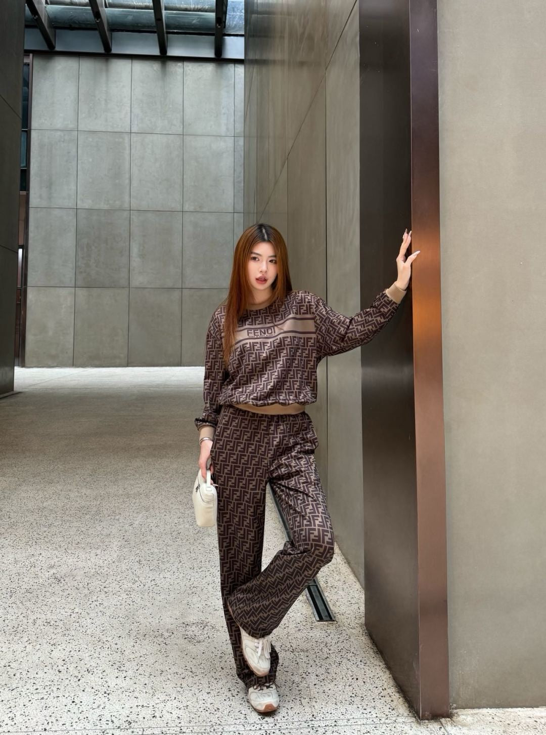 Fe 25 New classic monogram logo casual suit