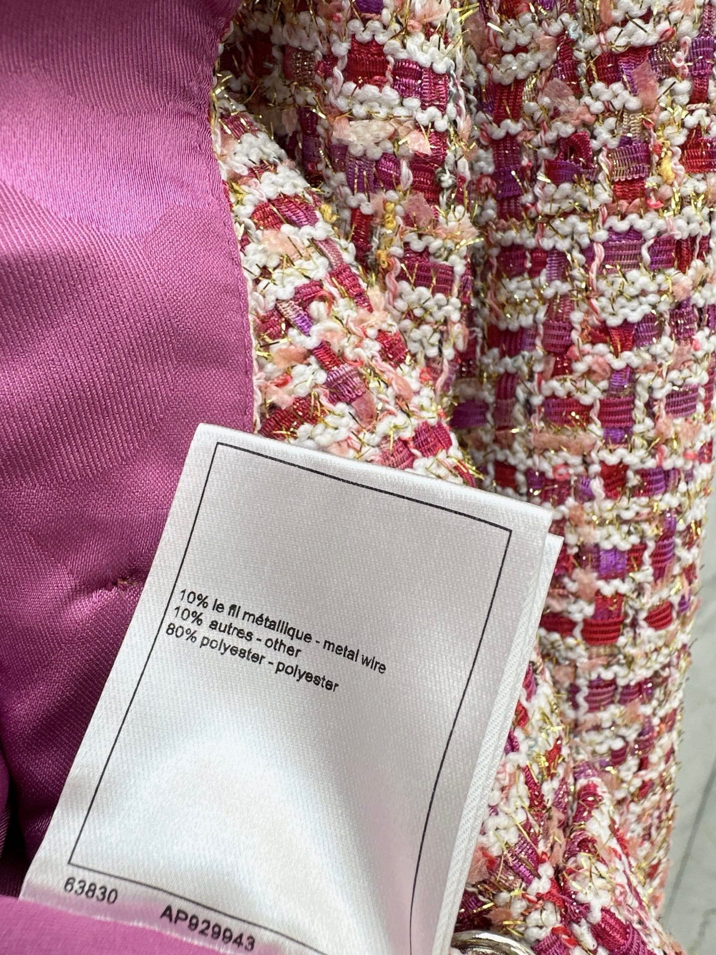 C 25 Woven Check Crew Neck Jacket