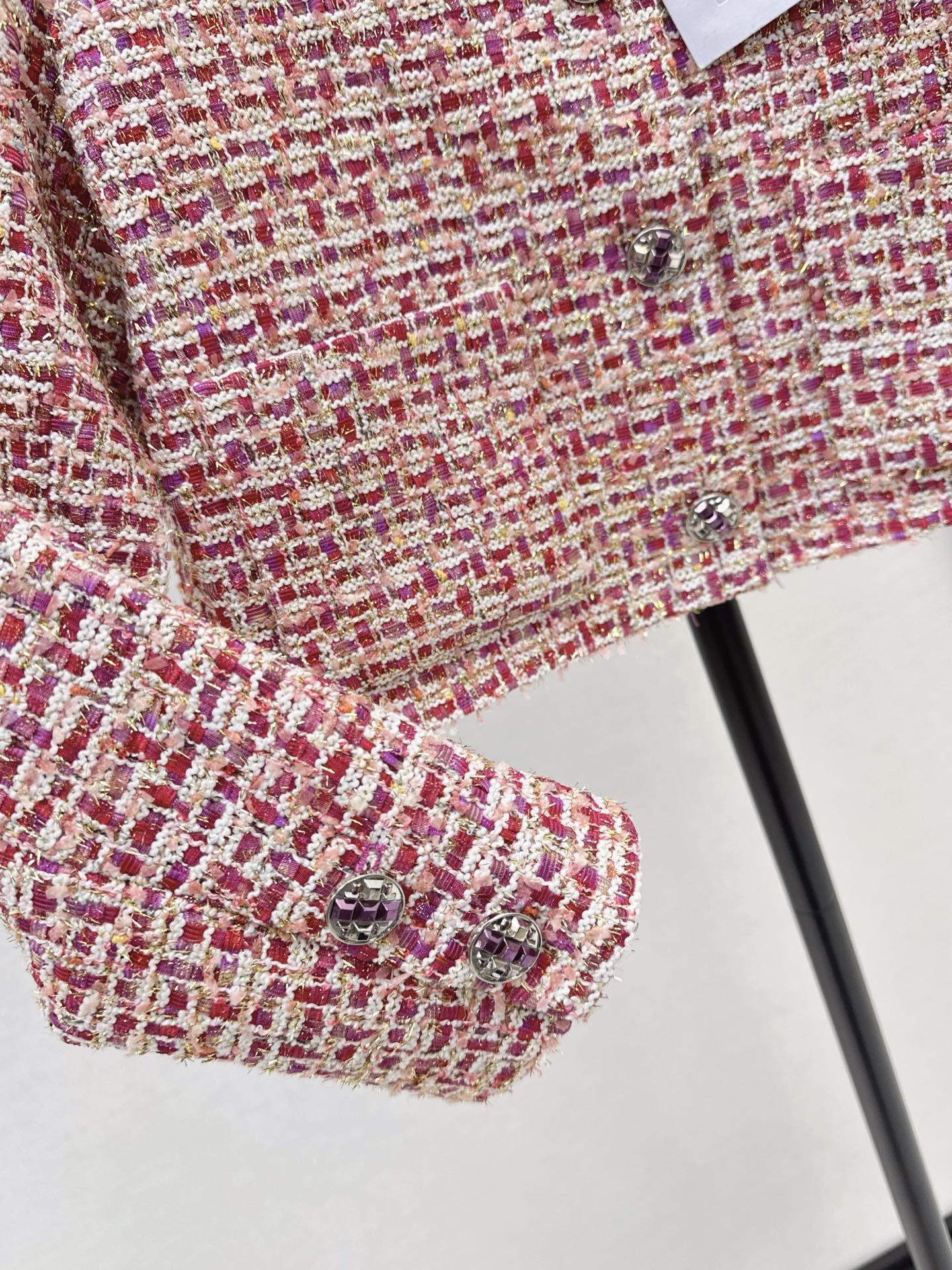 C 25 Woven Check Crew Neck Jacket