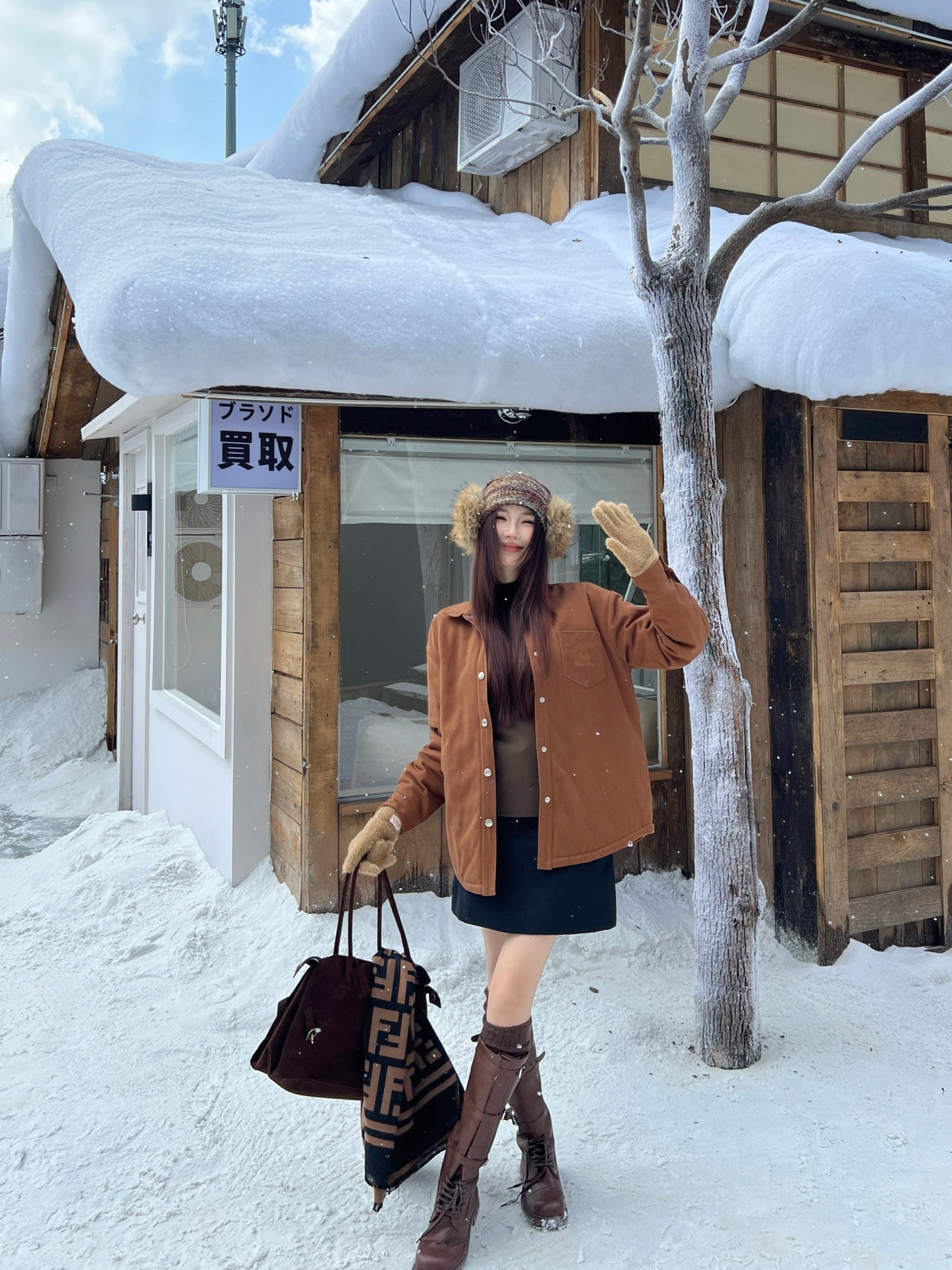 Lor 25fw new style bread padded jacket(KHAKI/WHITE)
