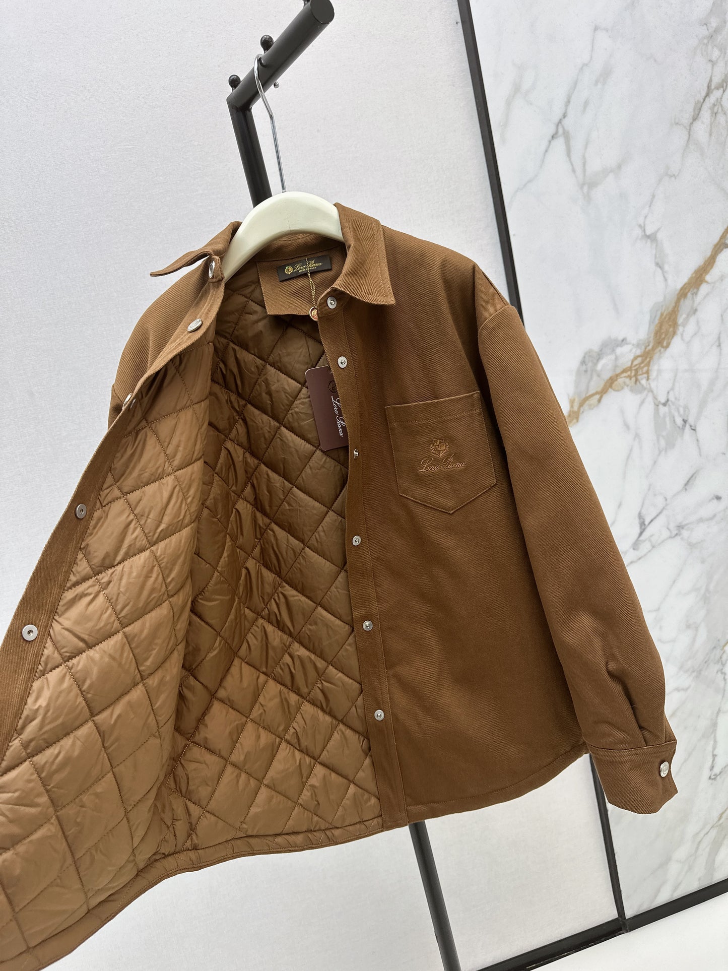 Lor 25fw new style bread padded jacket(KHAKI/WHITE)
