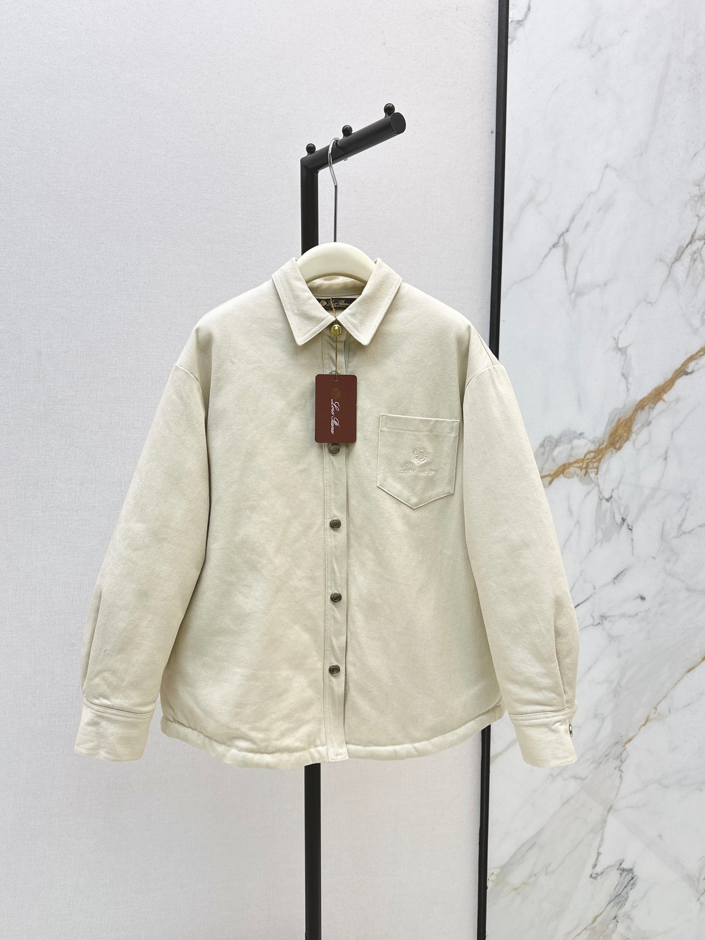 Lor 25fw new style bread padded jacket(KHAKI/WHITE)