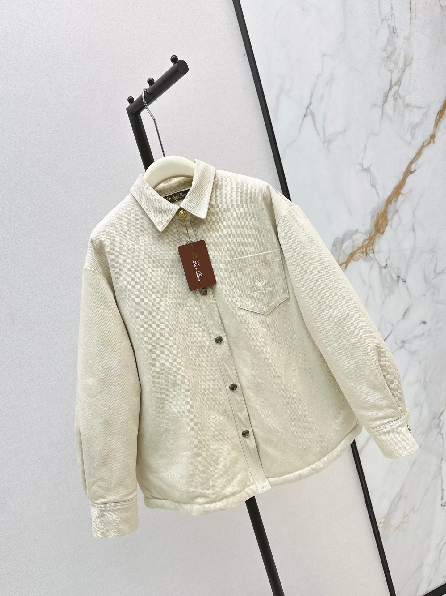 Lor 25fw new style bread padded jacket(KHAKI/WHITE)