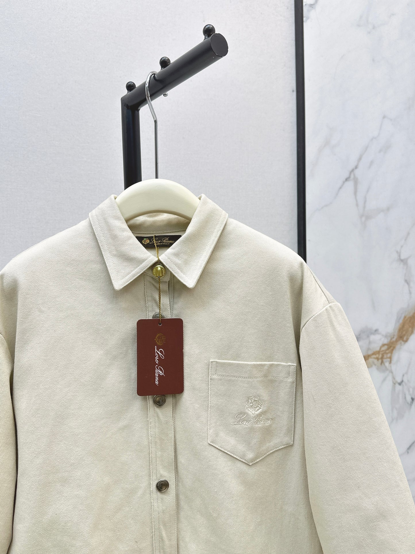 Lor 25fw new style bread padded jacket(KHAKI/WHITE)