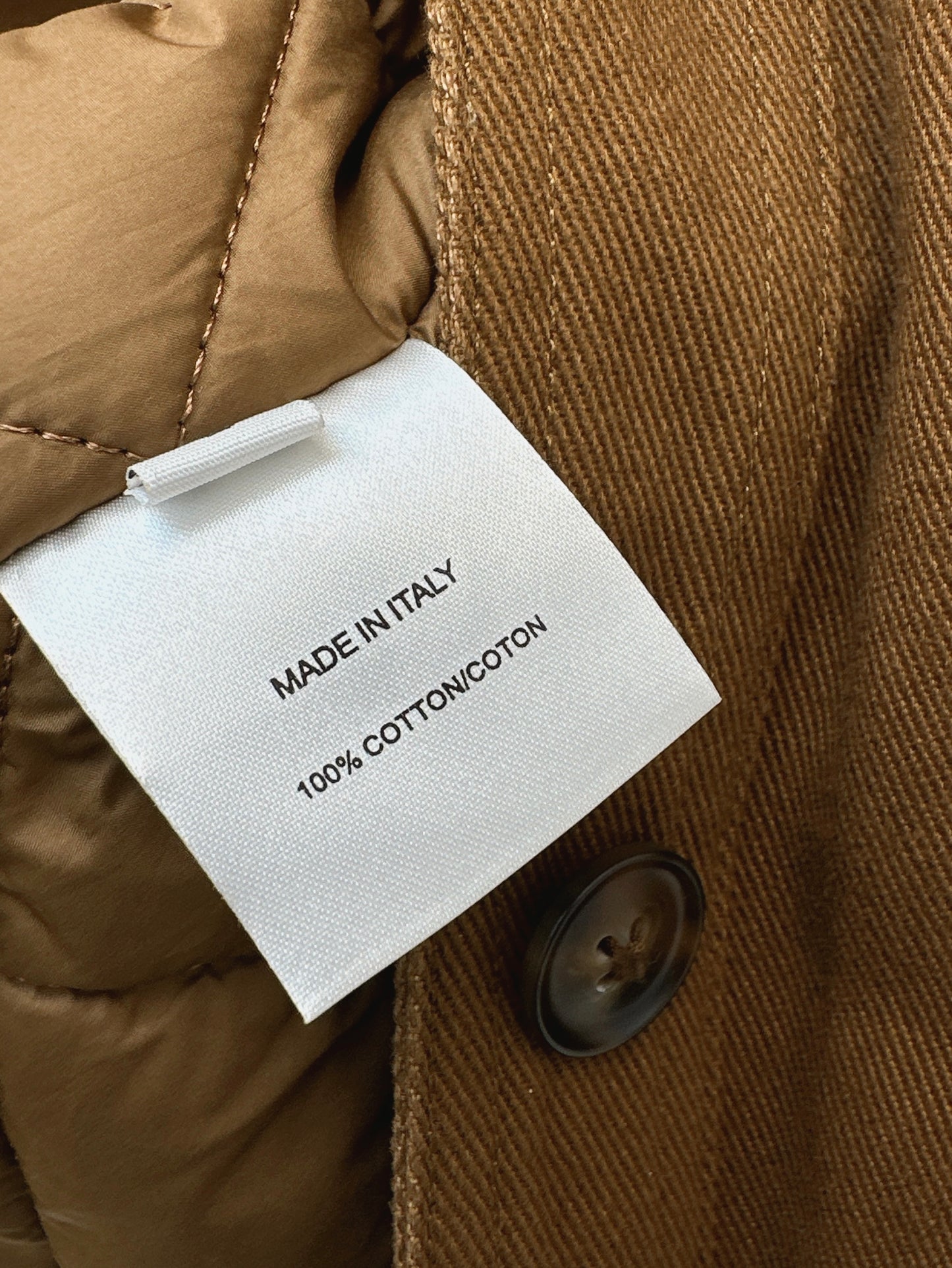 Lor 25fw New style quilted windbreaker with waist design(KHAKI/BEIGI)
