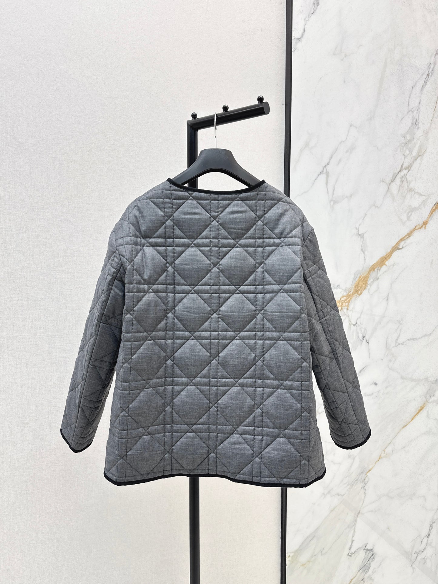 Di 25 New Princess Diana rattan check quilted cotton jacket