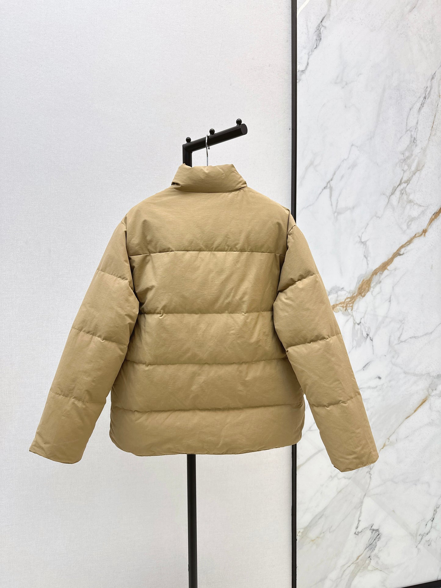 Pr 25 stand collar down jacket(KHAKI/BLACK)