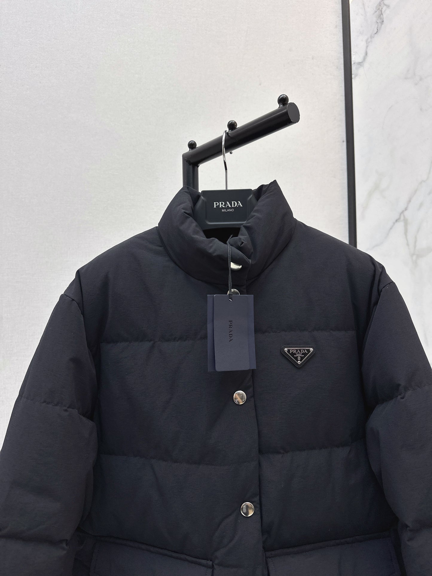 Pr 25 stand collar down jacket(KHAKI/BLACK)
