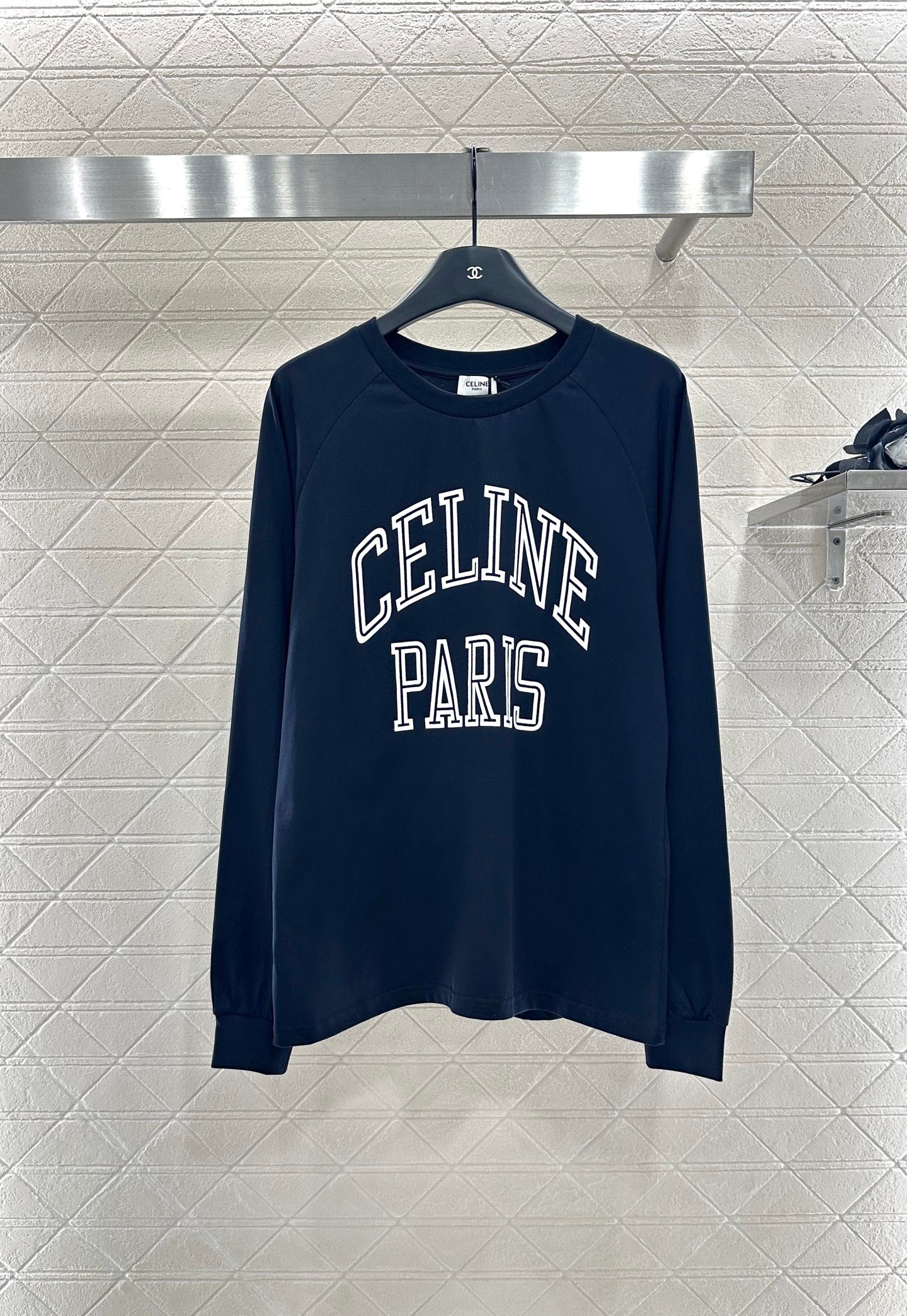 Ce 25 Round neck letter cotton long sleeved shirt