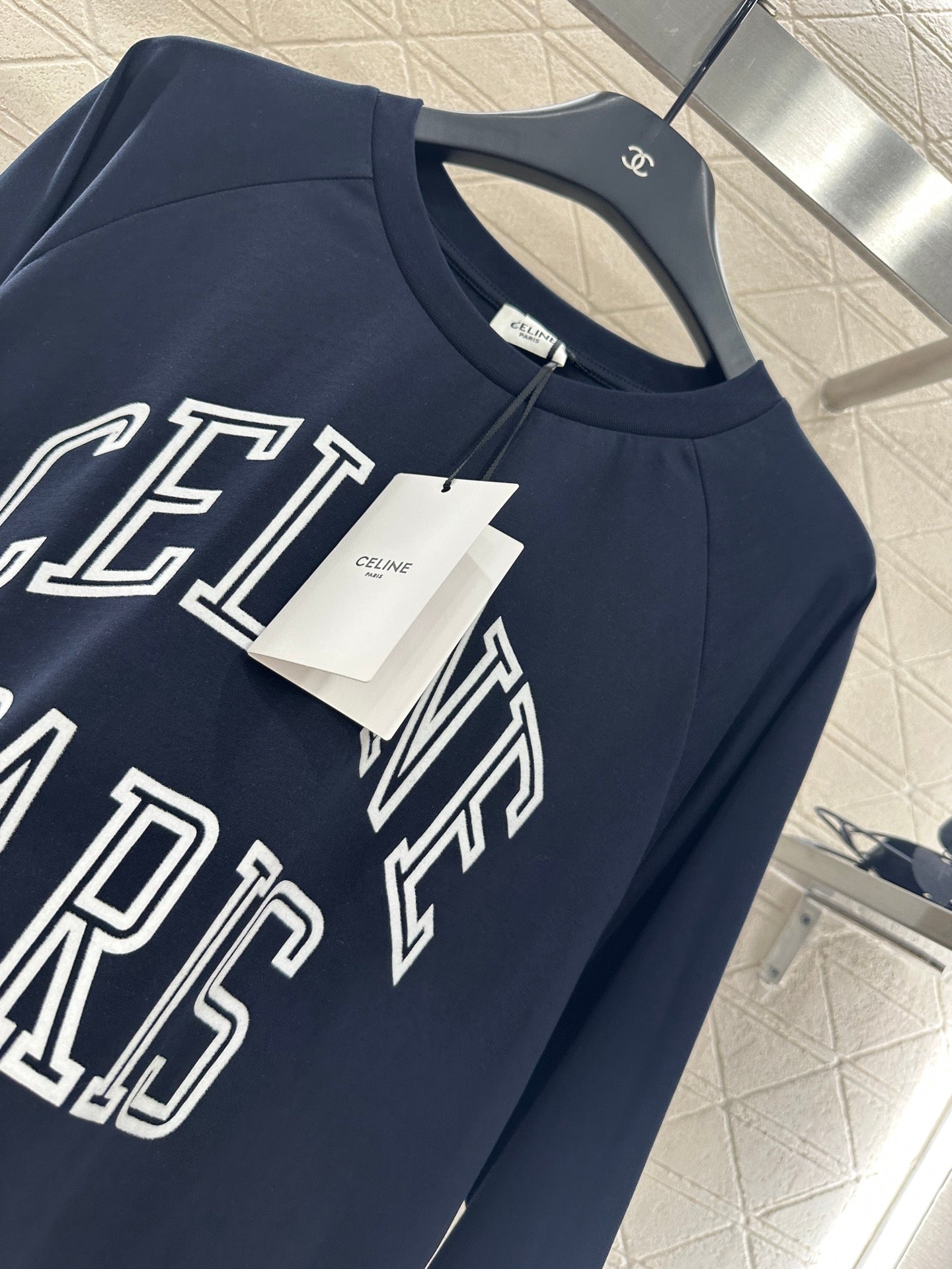 Ce 25 Round neck letter cotton long sleeved shirt