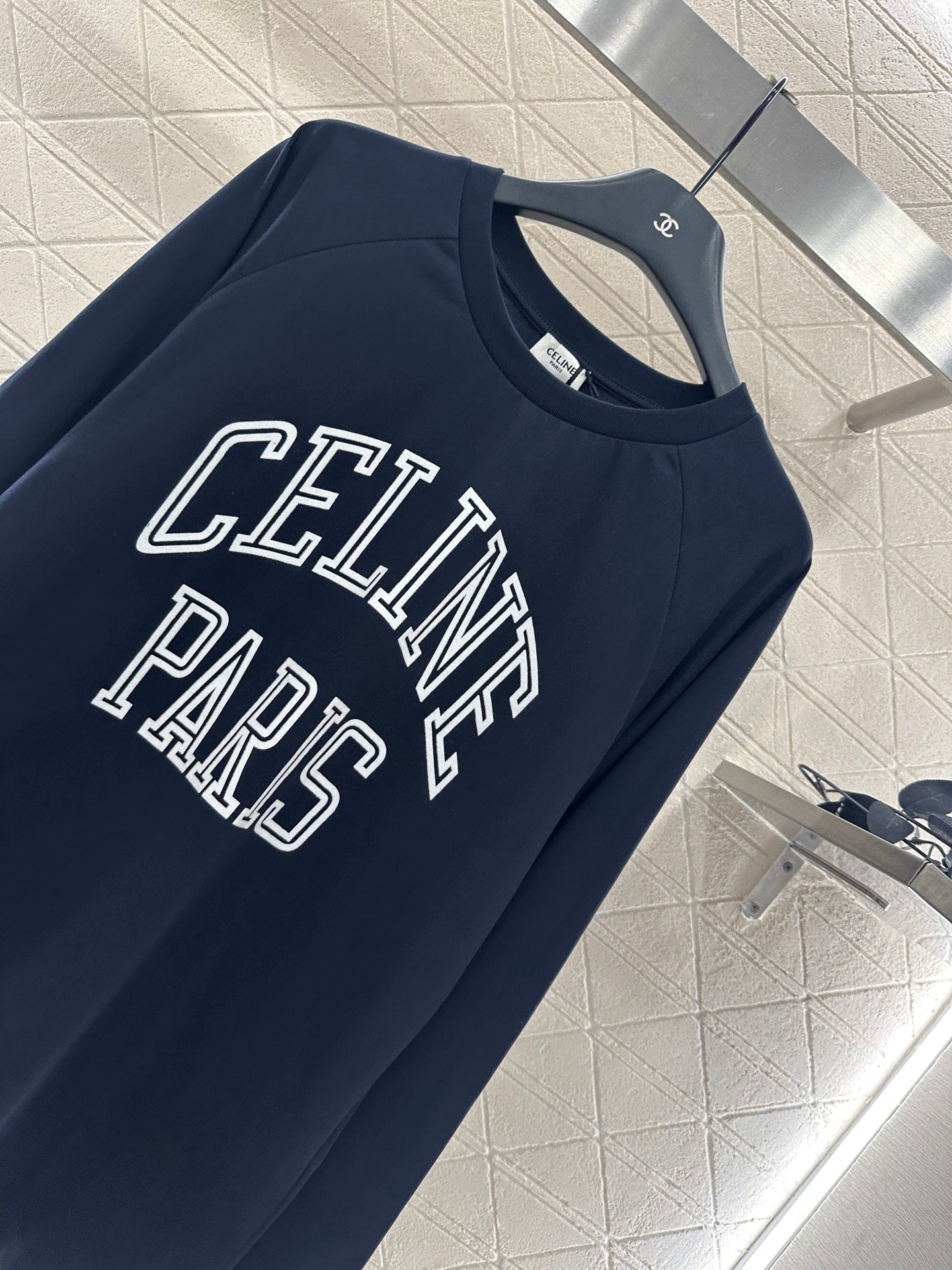Ce 25 Round neck letter cotton long sleeved shirt